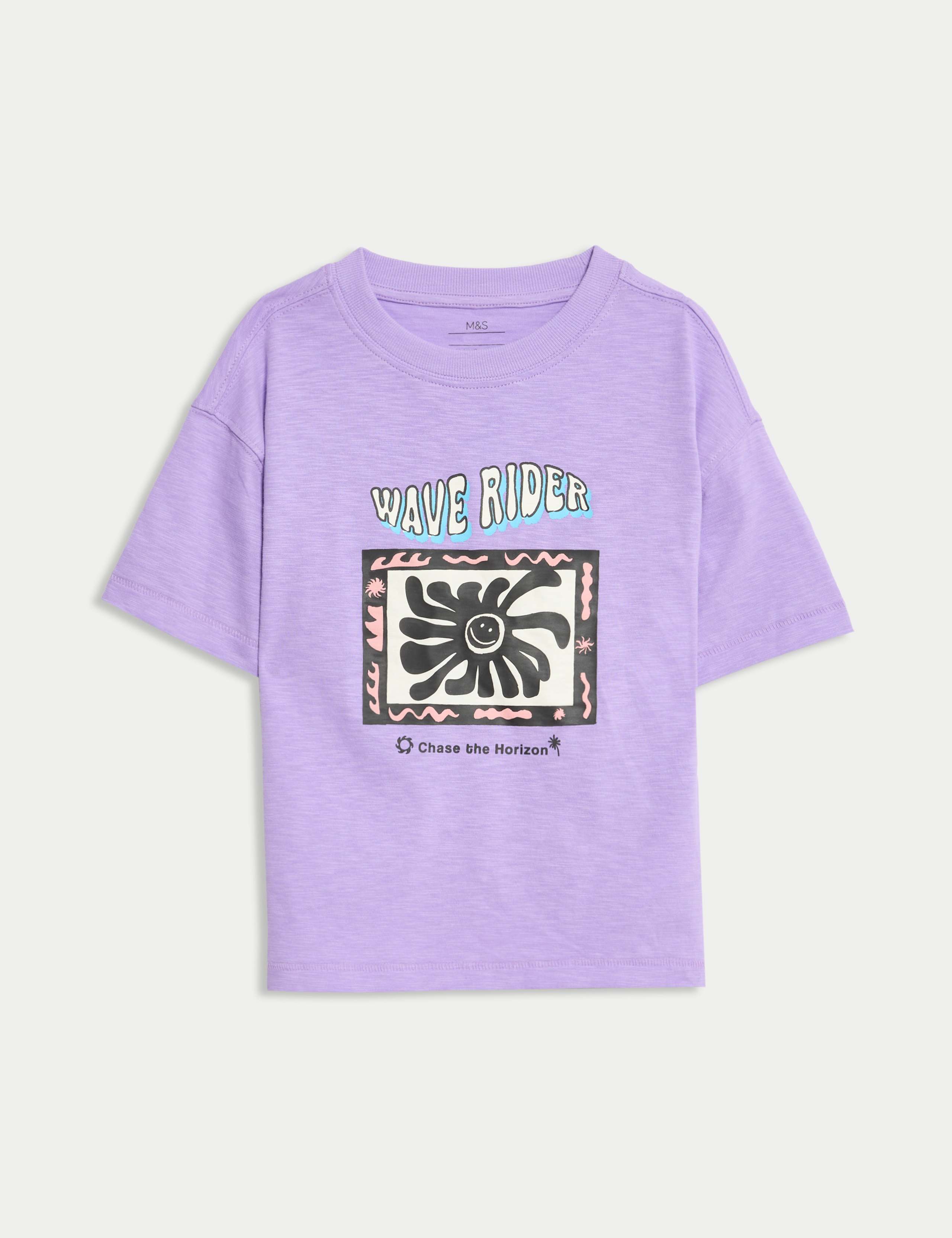 Pure Cotton Graphic T-Shirt (2-16 Yrs) 2 of 5