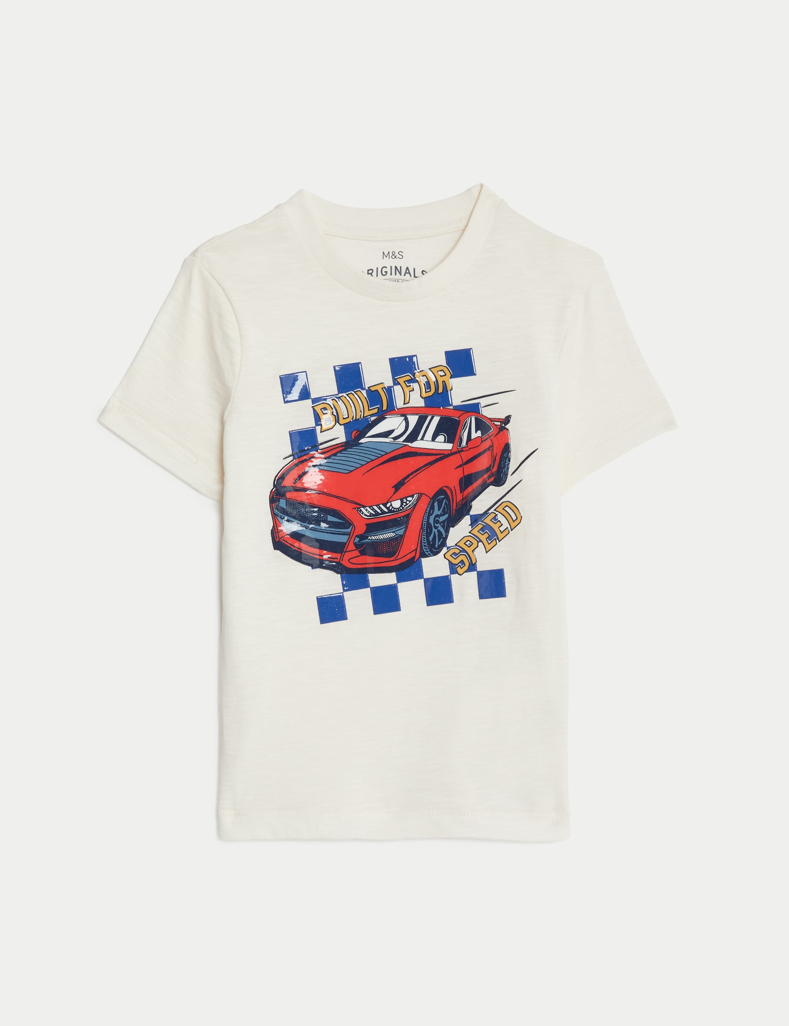 Pure Cotton Car T-Shirt (2-8 Yrs) 1 of 1