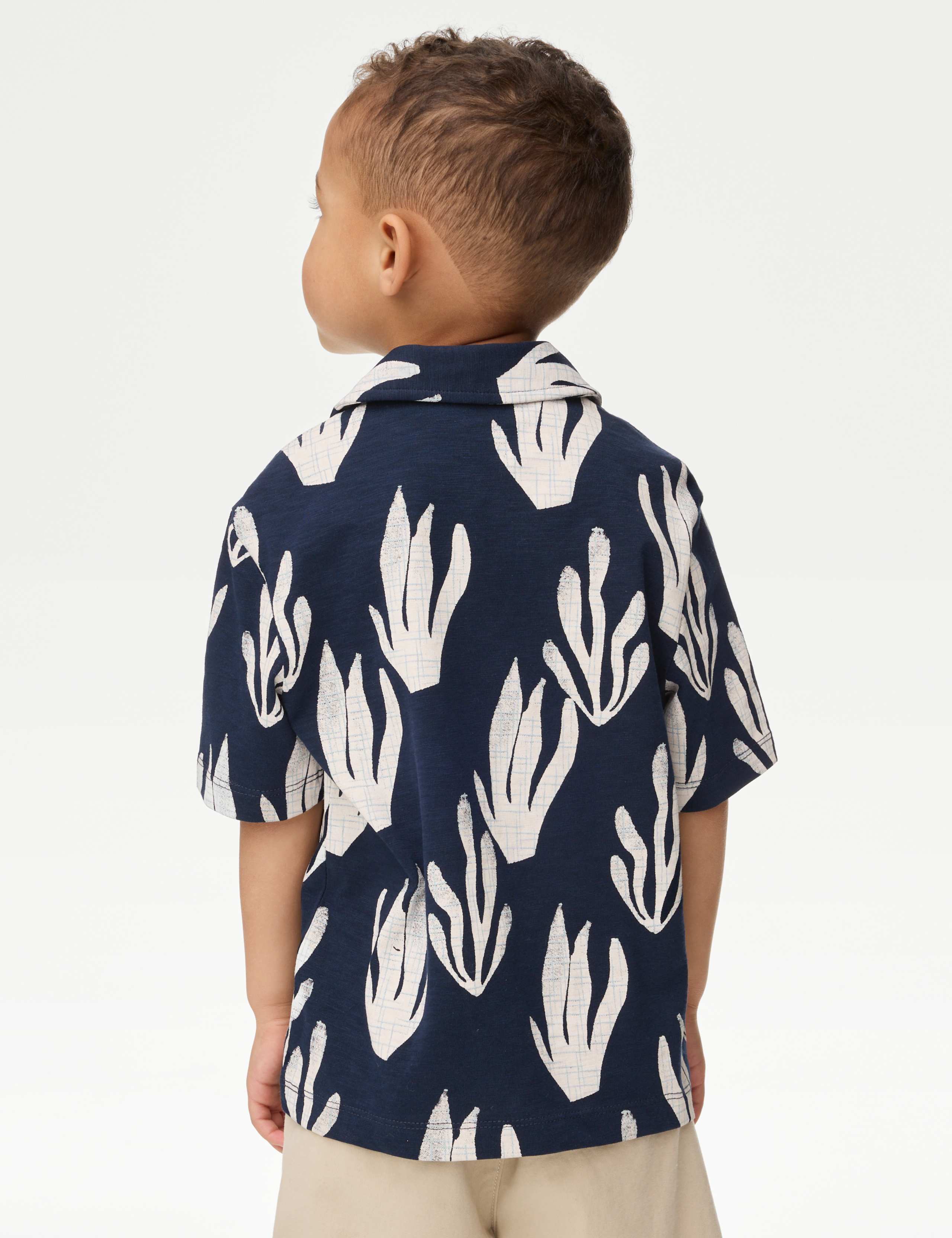 Pure Cotton Printed Polo Shirt (1-8 Yrs) 4 of 4