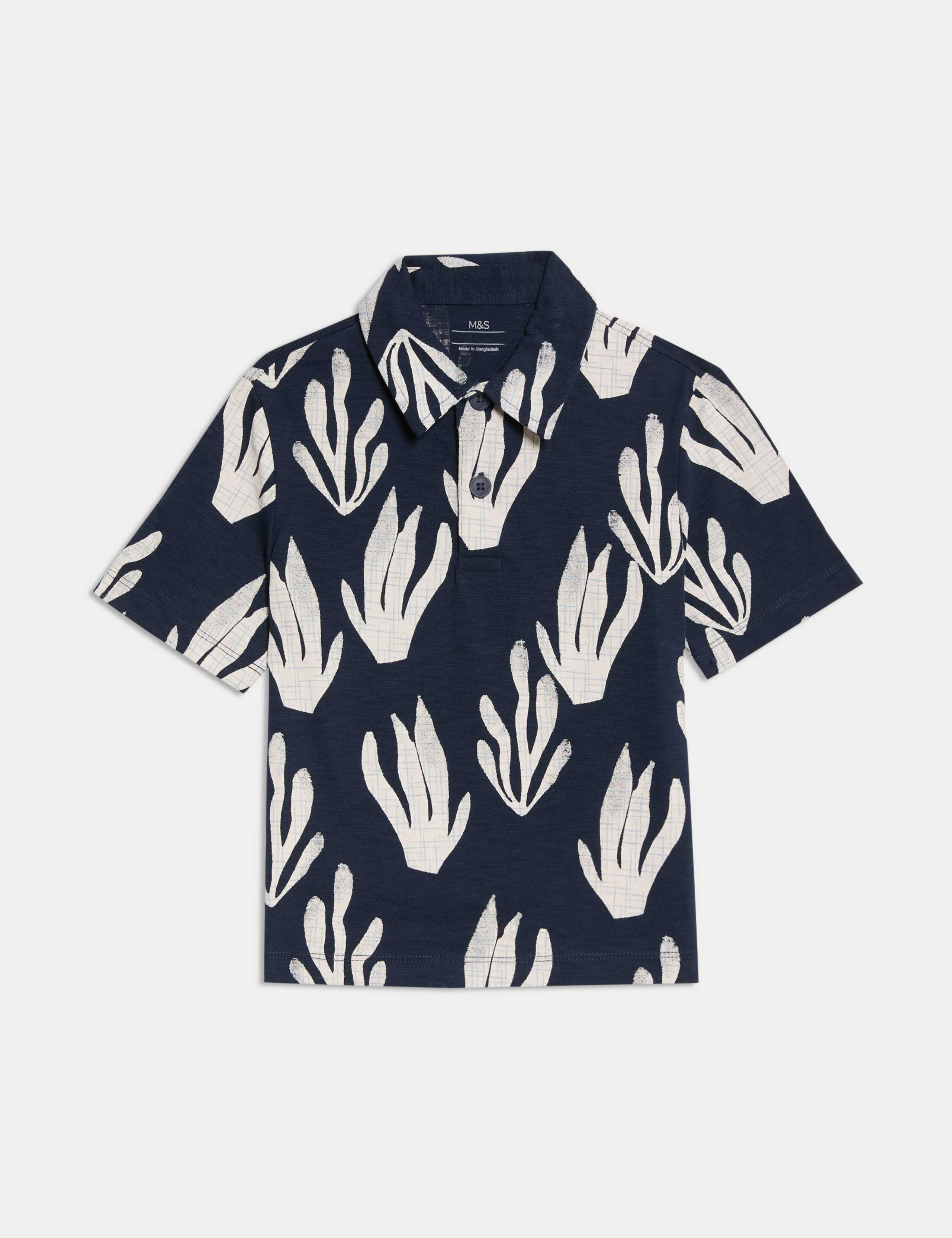 Pure Cotton Printed Polo Shirt (1-8 Yrs) 2 of 4