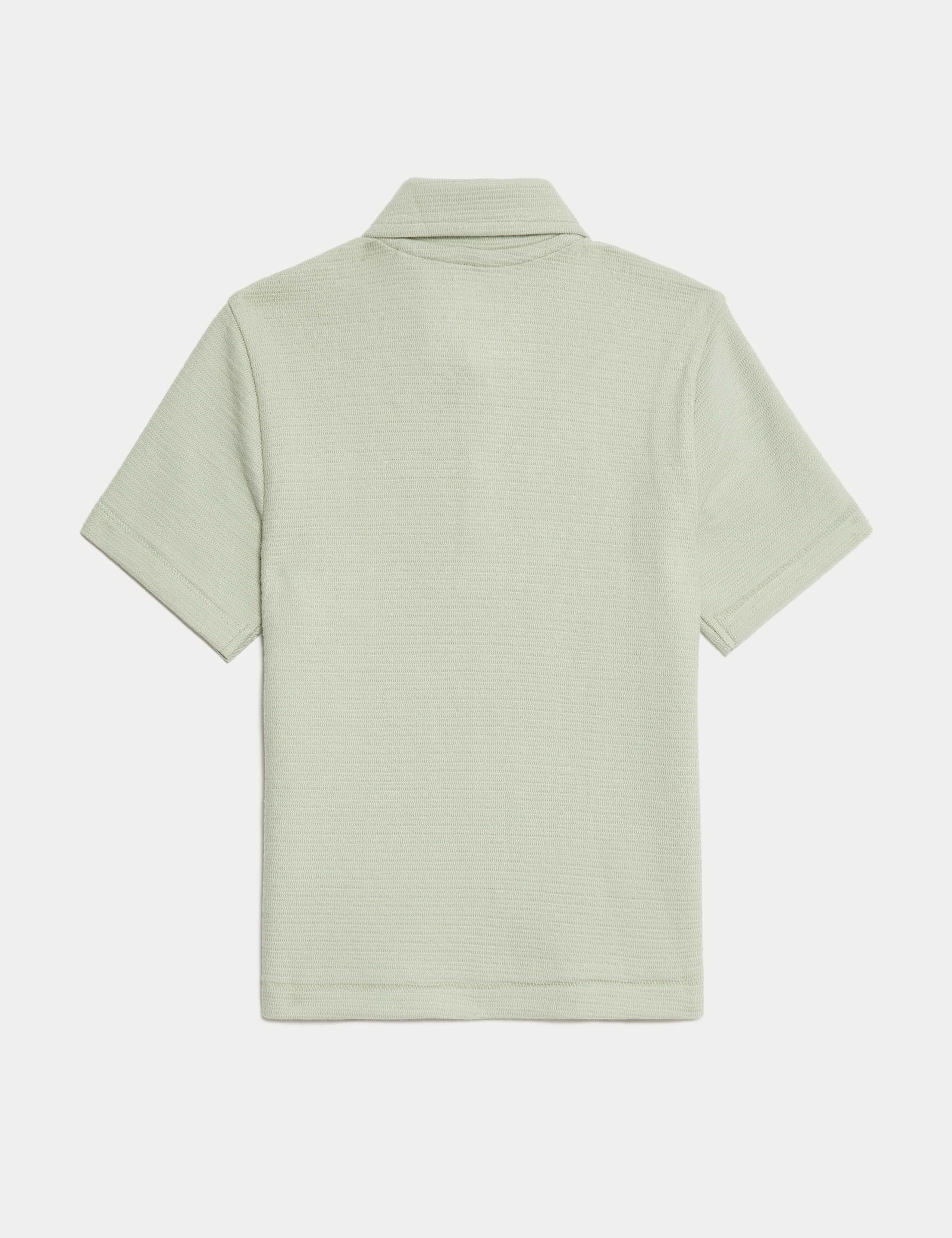 Cotton Rich Knitted Polo Shirt (2-8 Yrs) 5 of 5