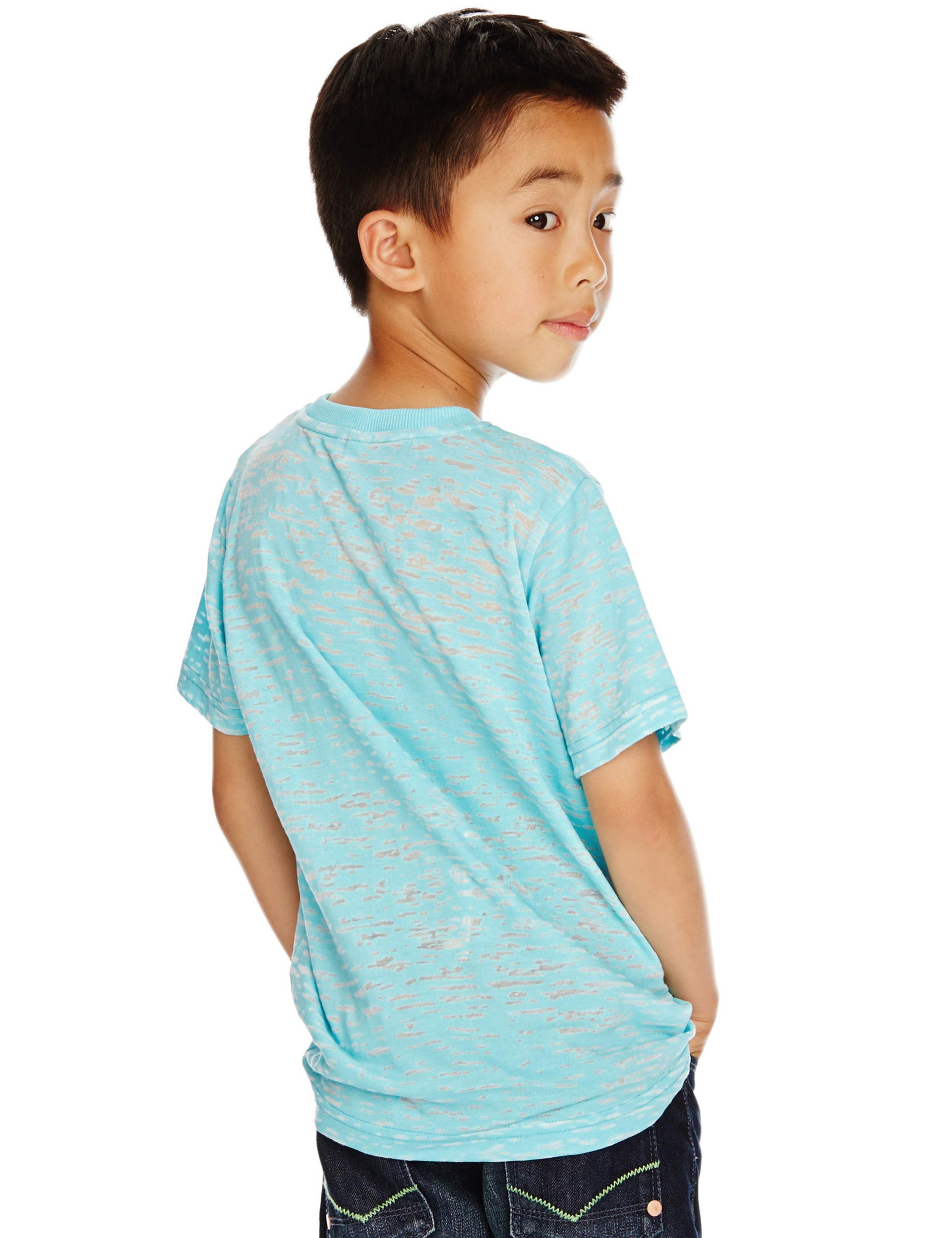 Short Sleeve Burnout Bicycle Print T-Shirt (1-7 Years) 3 of 3