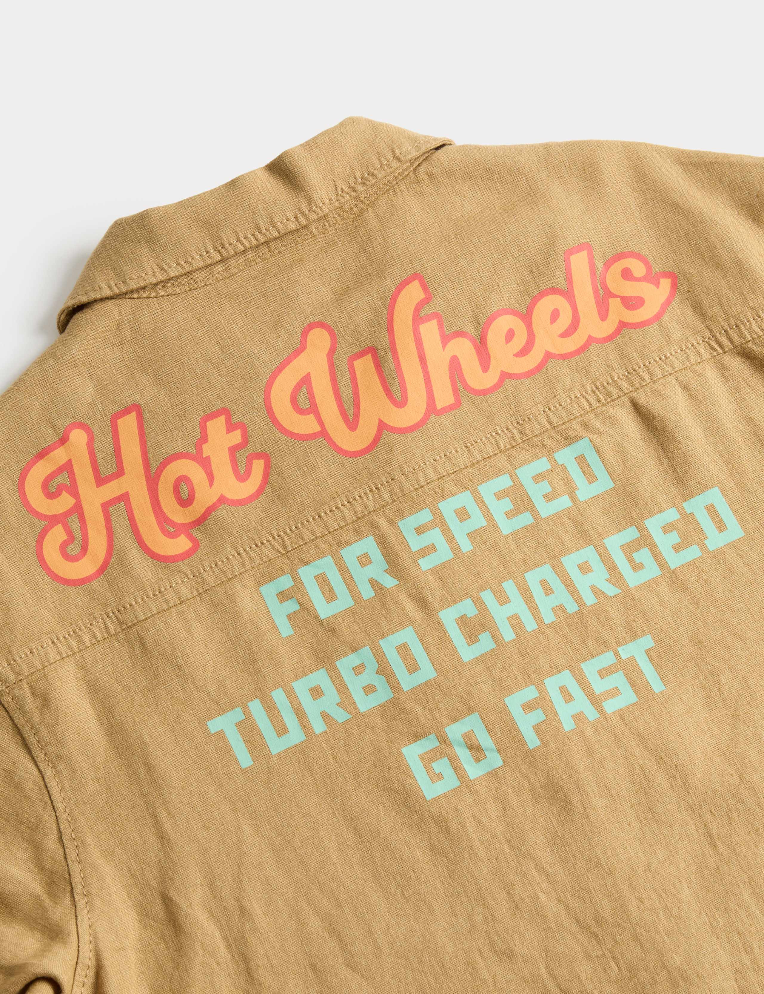 Linen Rich Hot Wheels™ Graphic Shirt (2-8 Yrs) 2 of 2