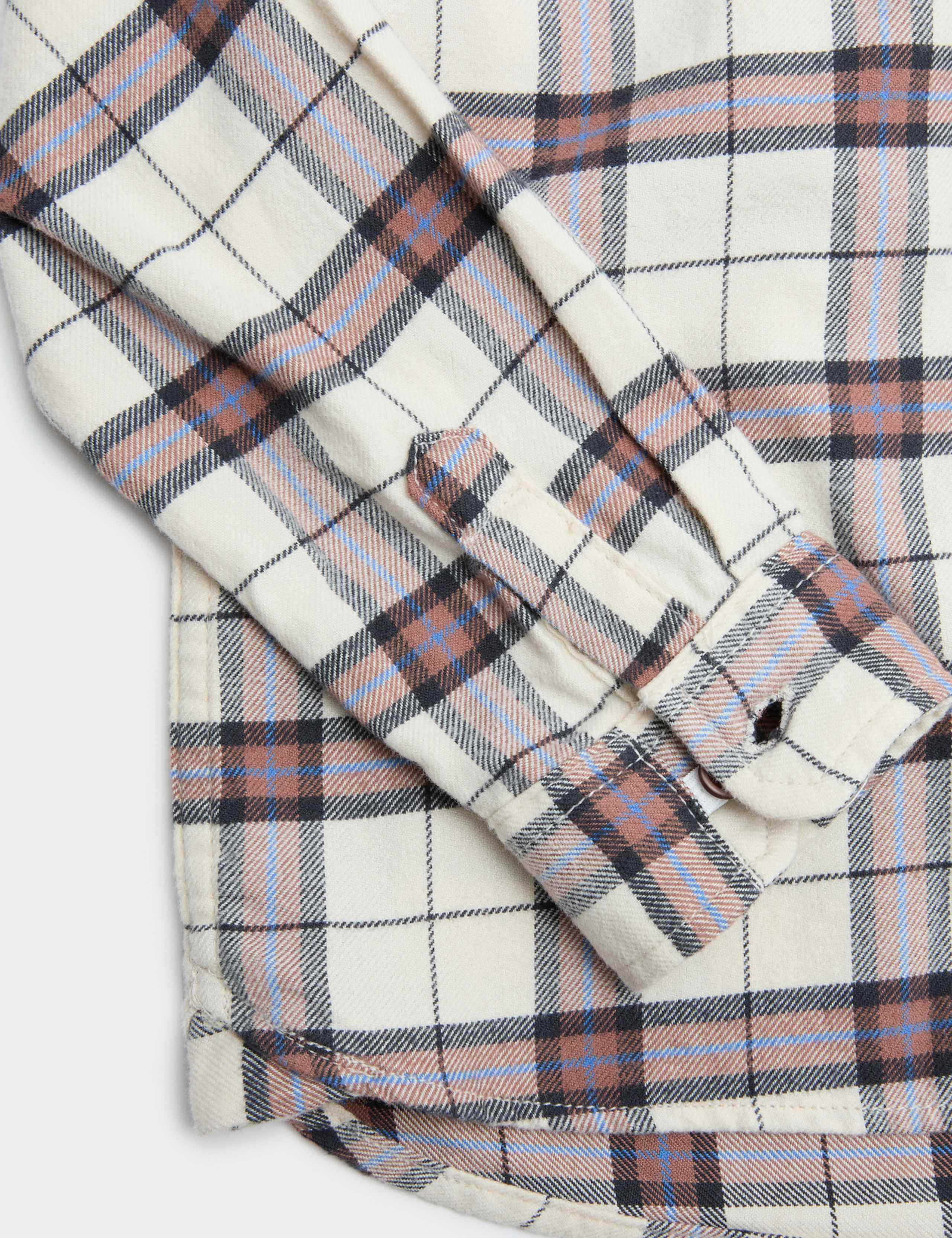 Pure Cotton Checked Hooded Shirt (2-8 Yrs) 4 of 4