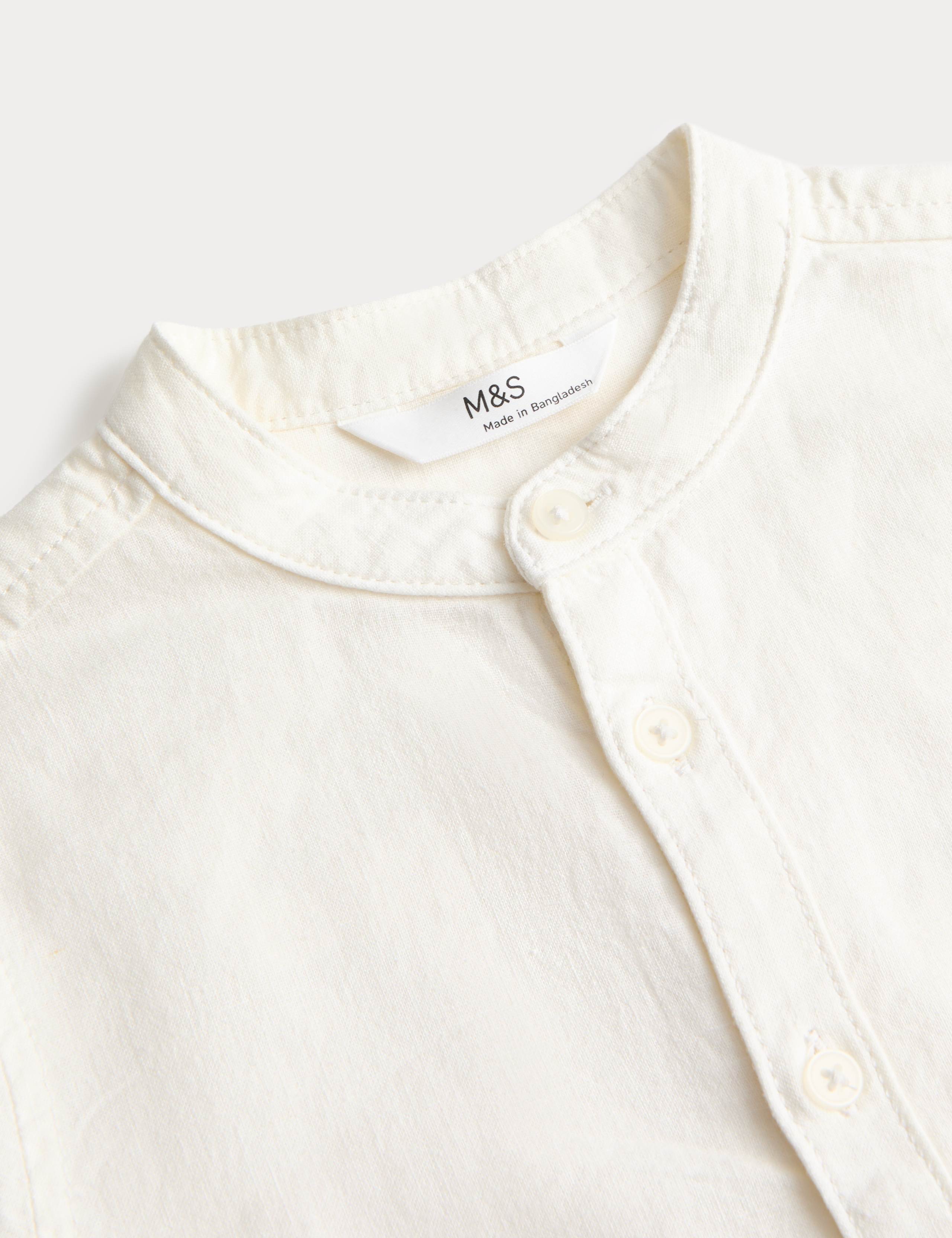 Linen Rich Grandad Shirt (2-8 Yrs) 3 of 4