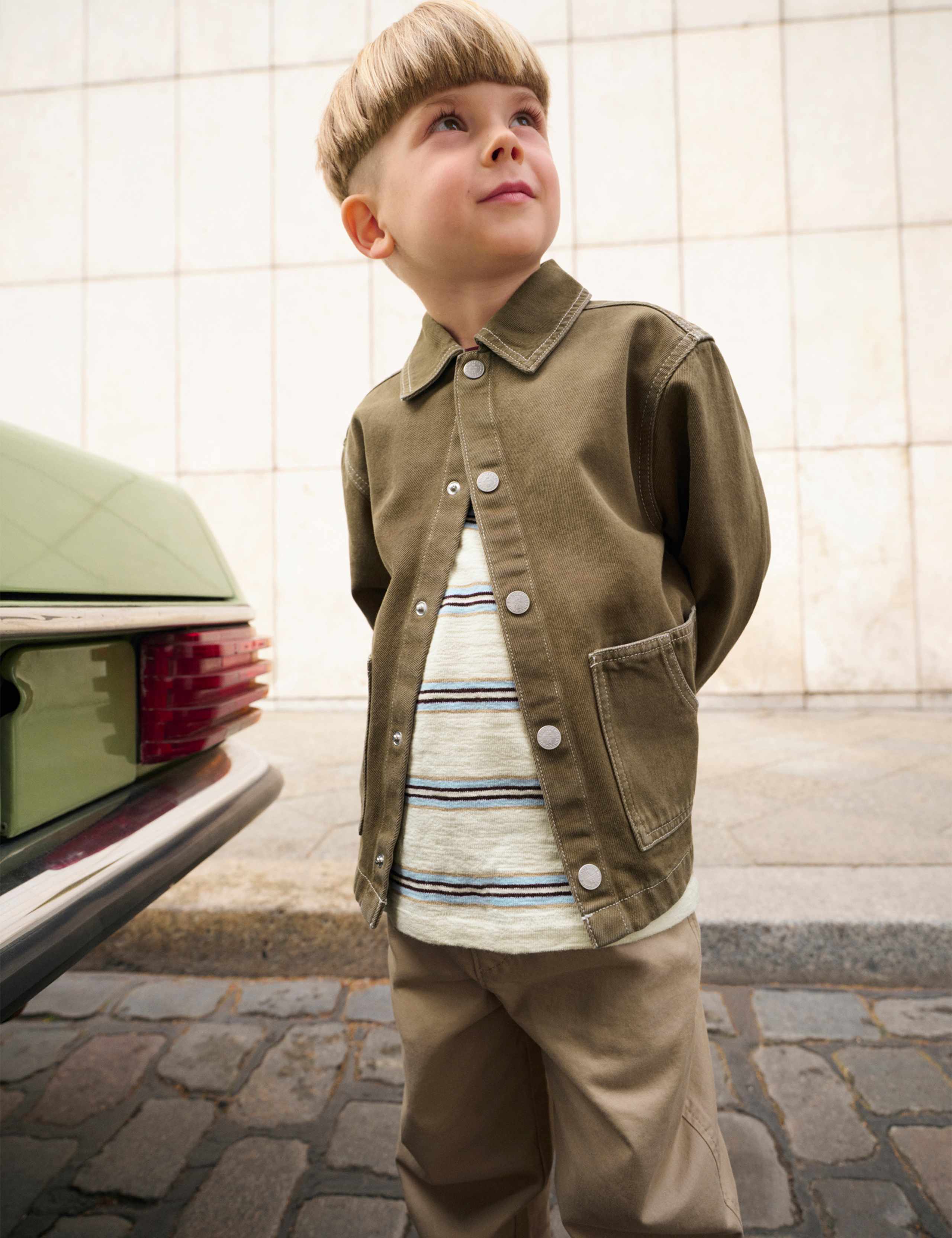 Pure Cotton Denim Overshirt (2-8 Yrs) 1 of 5