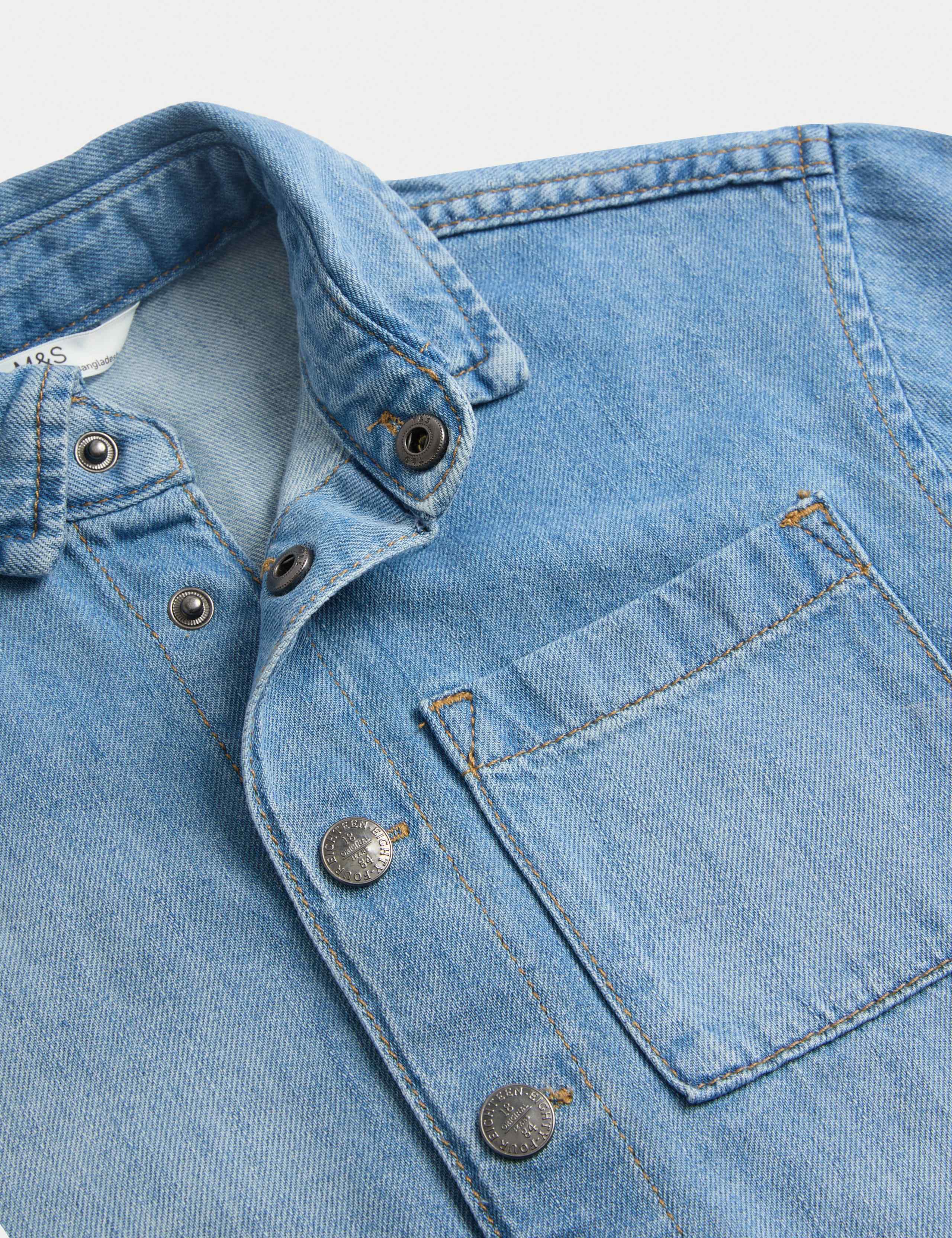 Pure Cotton Denim Shirt (2-8 Yrs) 2 of 2