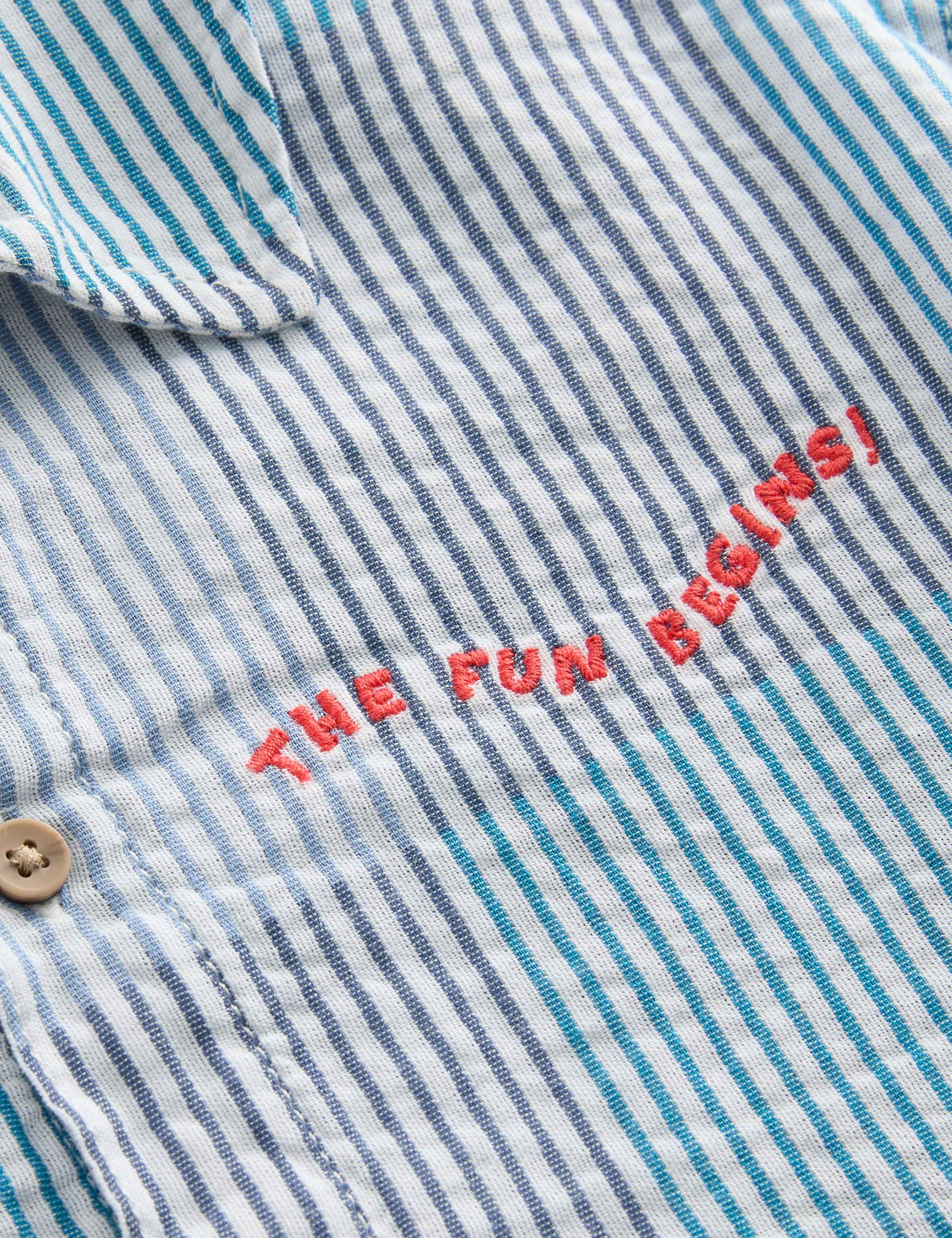 Pure Cotton Checked Seersucker Shirt (2-8 Yrs) 2 of 3