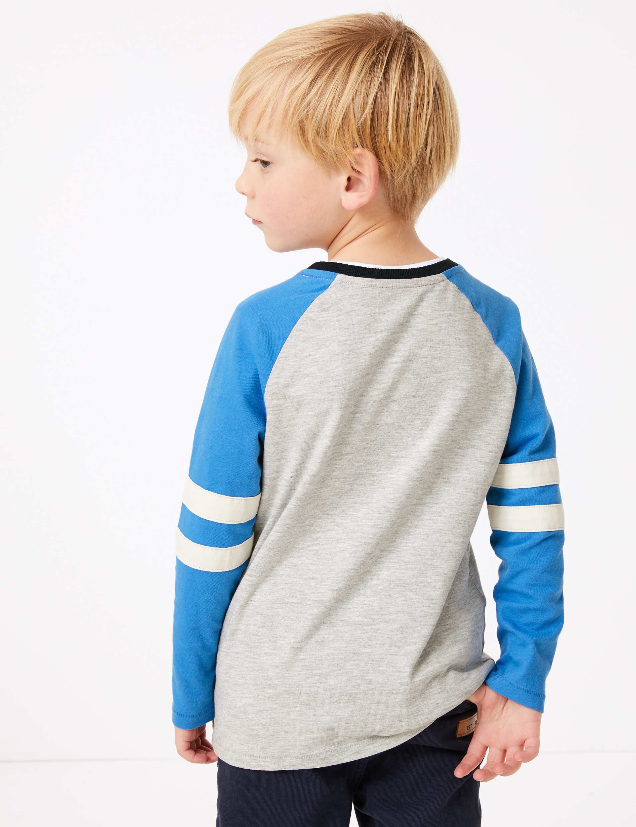 Cotton Rich Raglan Top (2-7 Years) 4 of 4