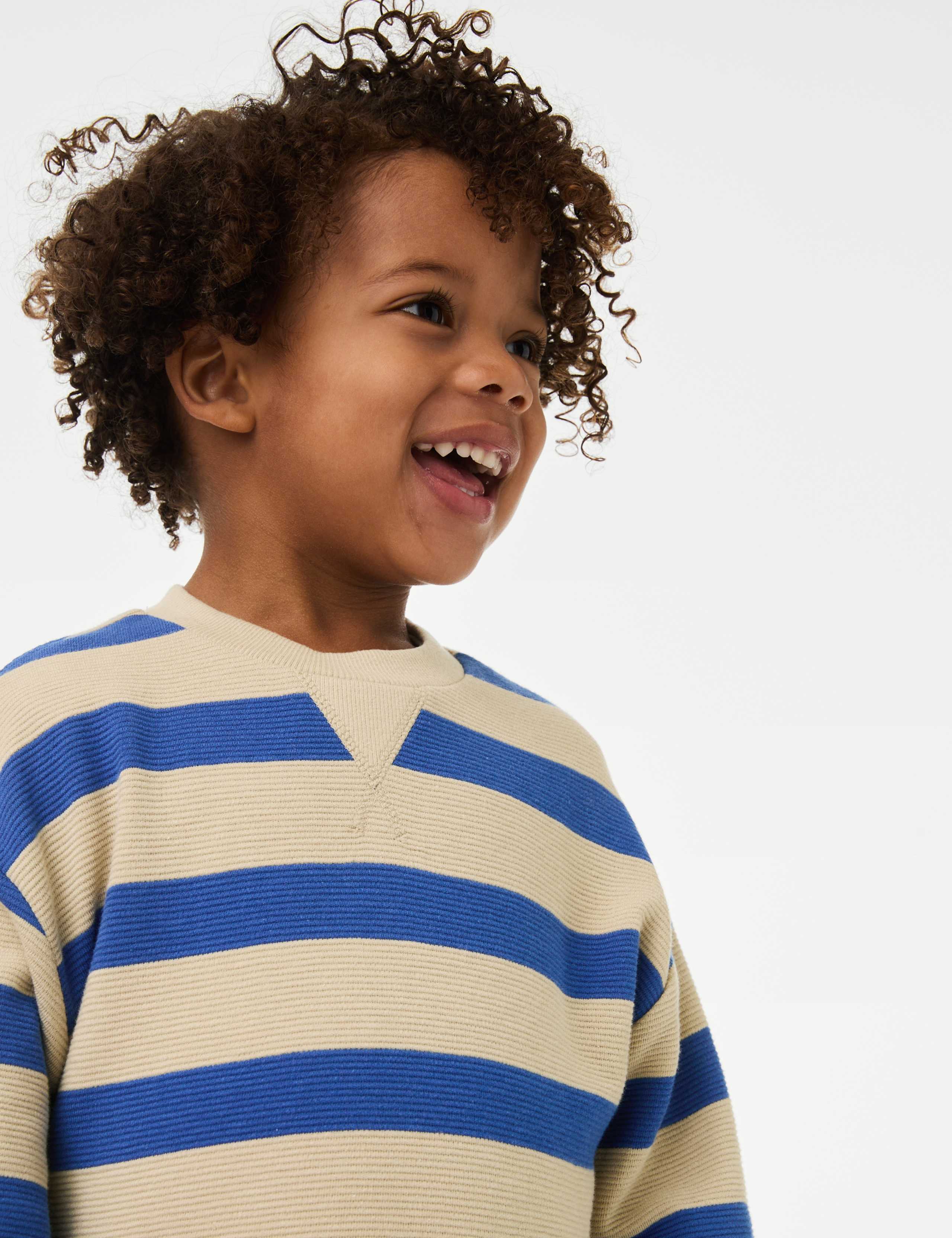 Cotton Rich Striped Top (1-16 Yrs) 1 of 6