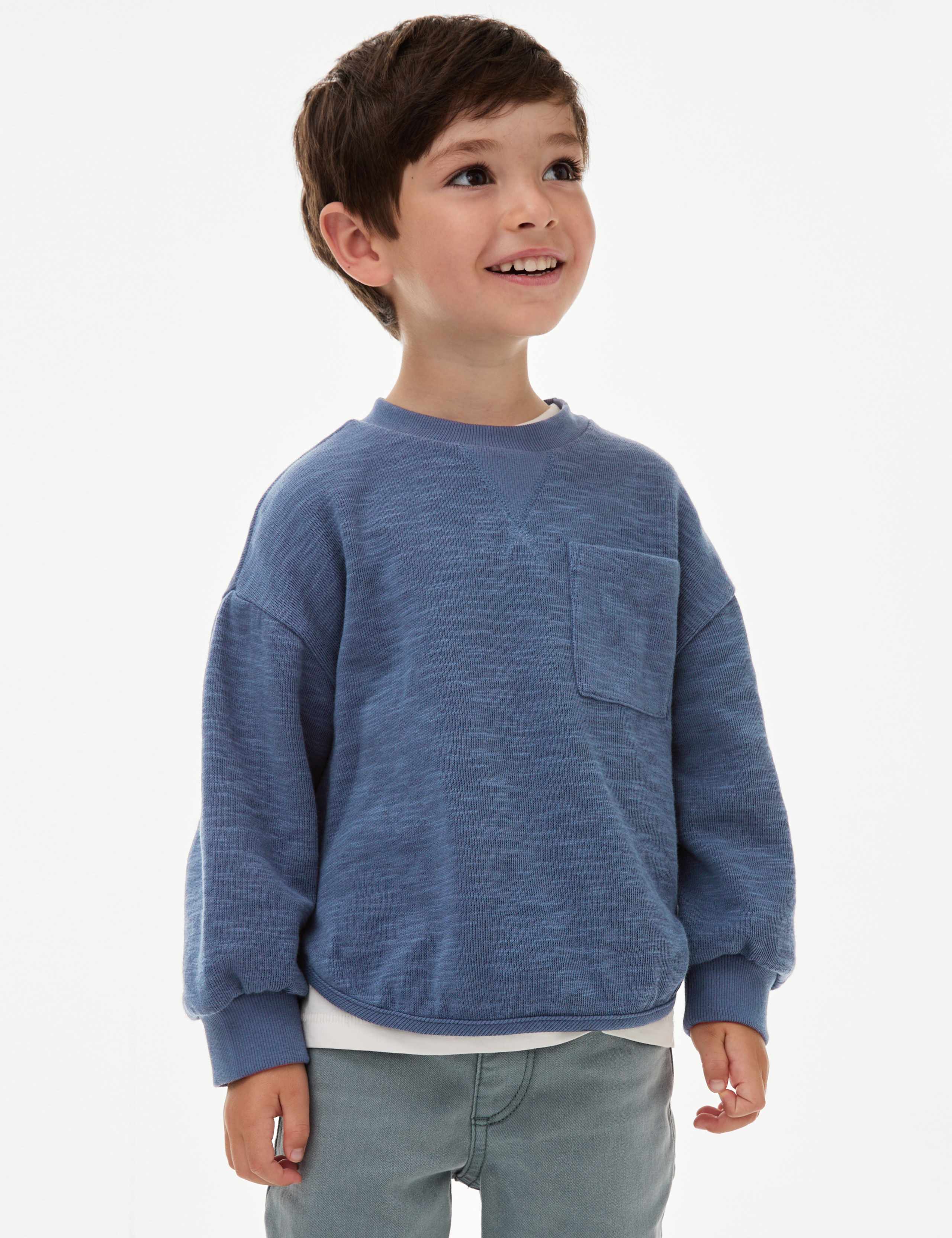 Cotton Rich Textured Top (2-16 Yrs) 1 of 5