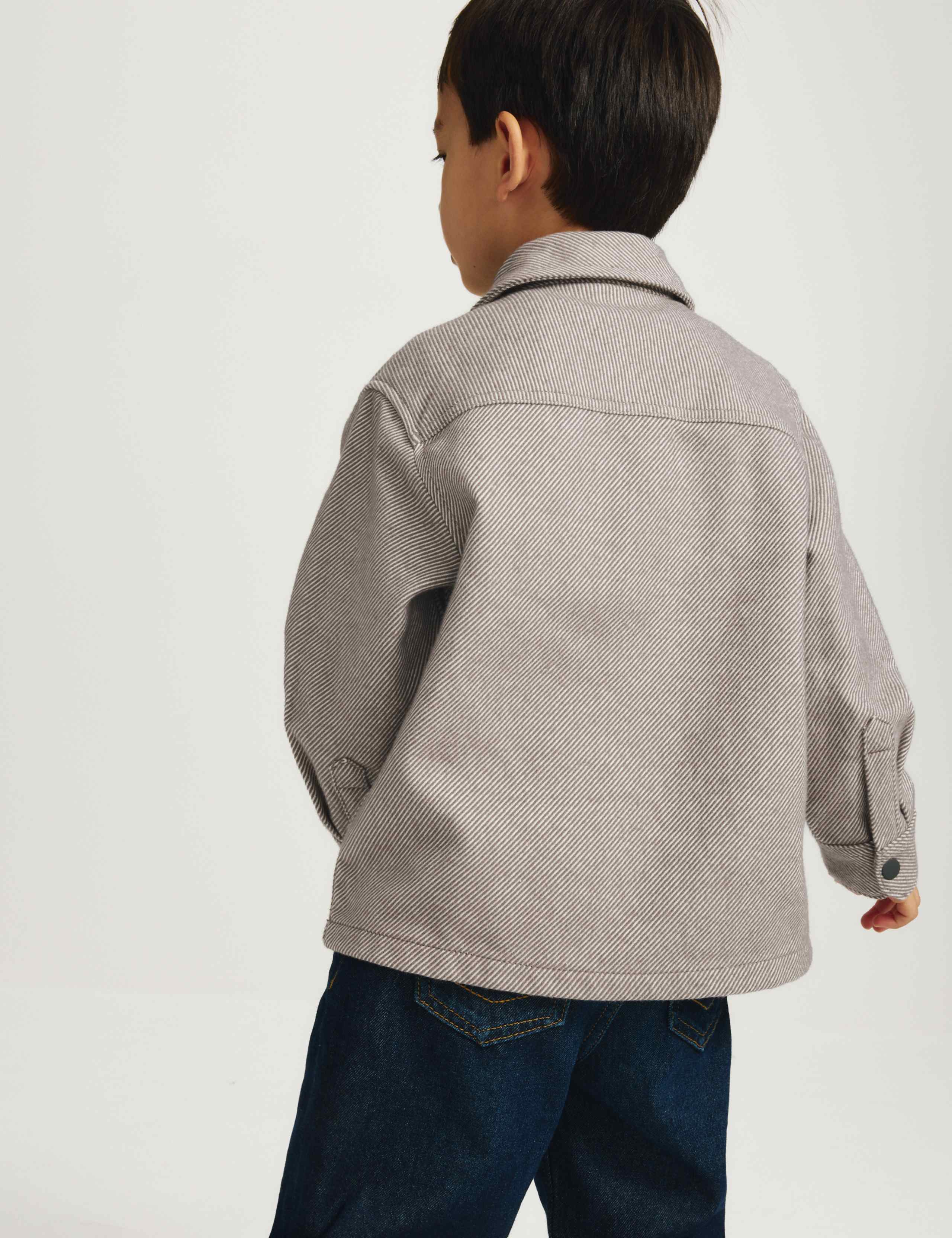 Pure Cotton Brushed Striped Shirt (2-8 Yrs) 5 of 8