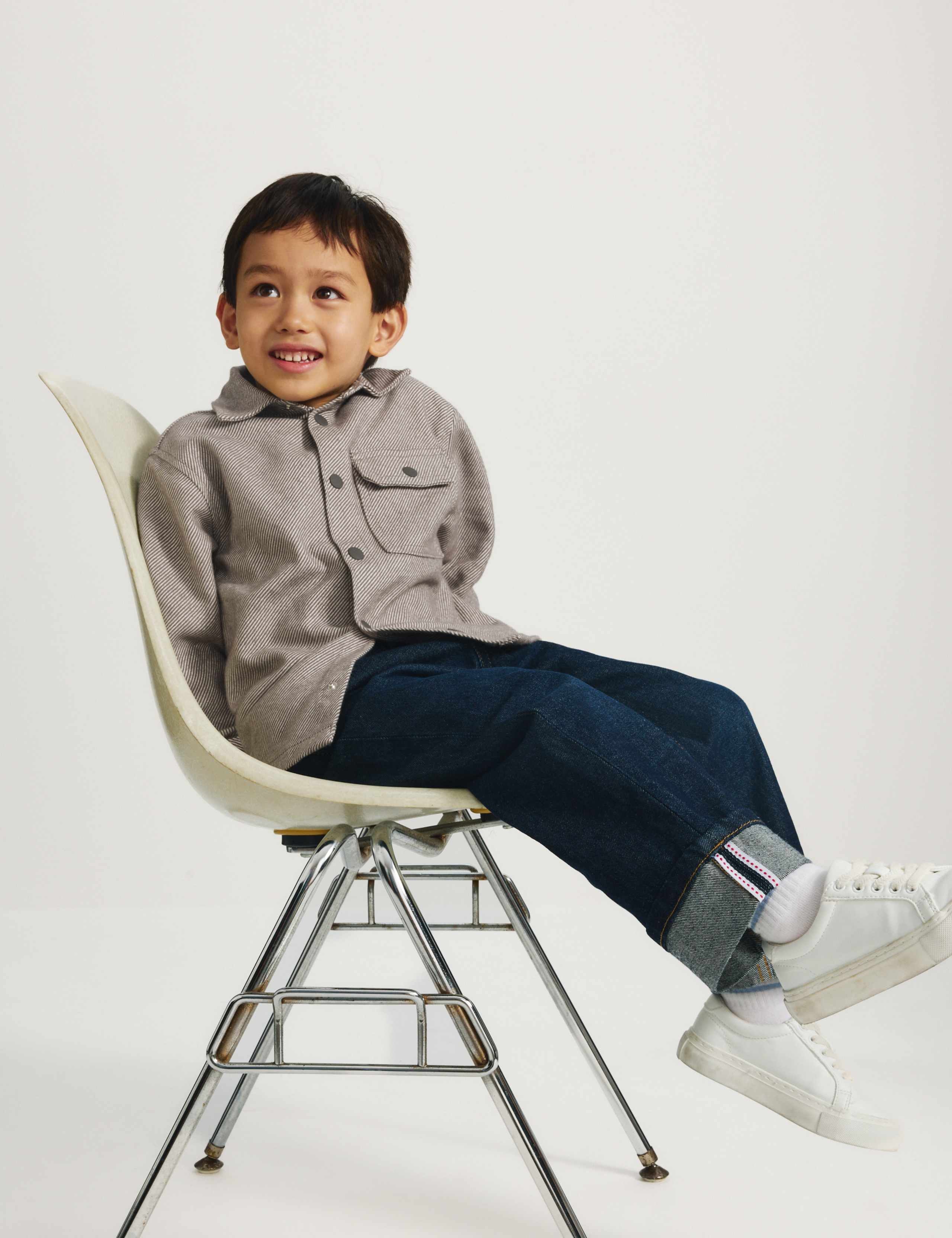Pure Cotton Brushed Striped Shirt (2-8 Yrs) 6 of 8