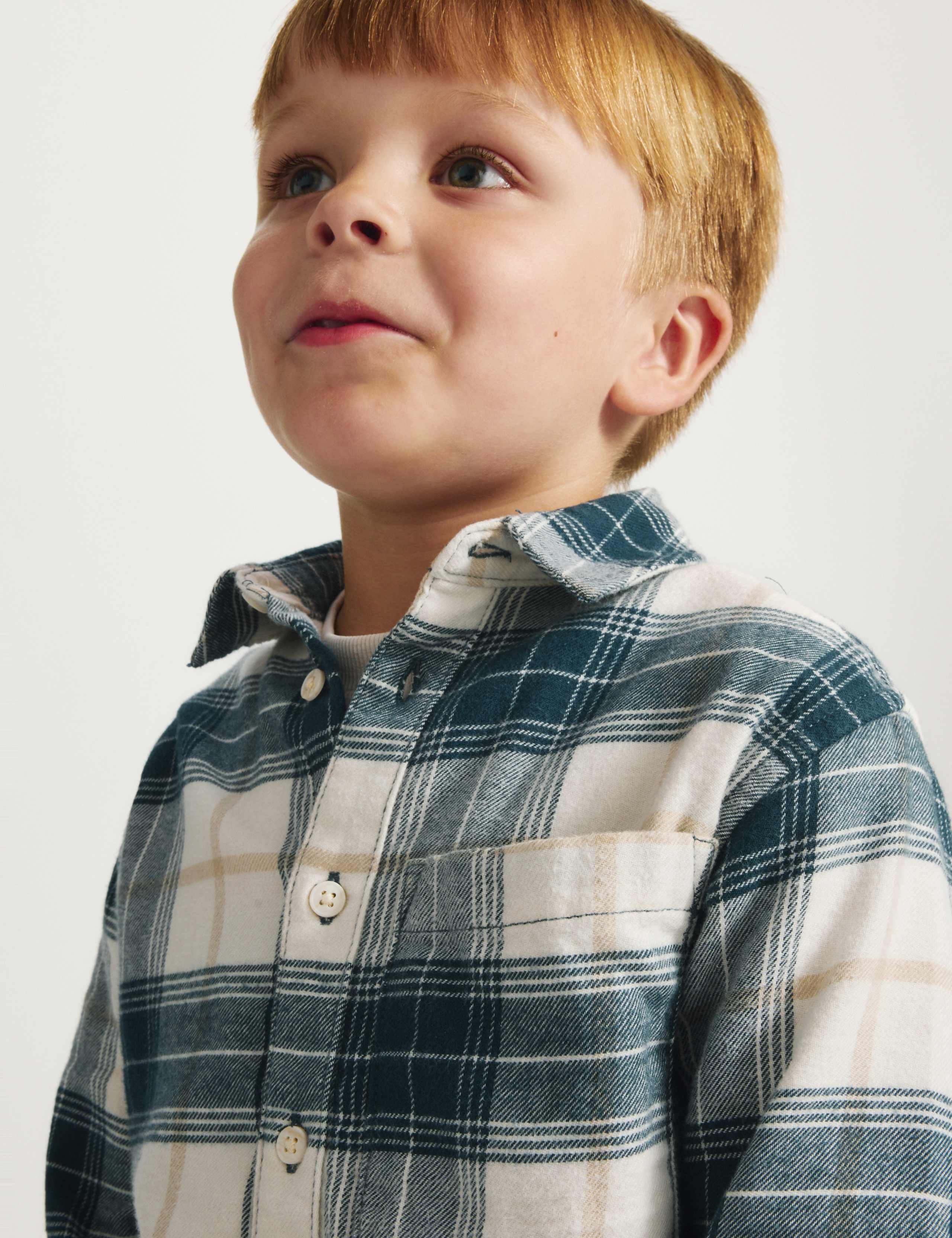 Pure Cotton Checked Shirt (2-8 Yrs) 3 of 7