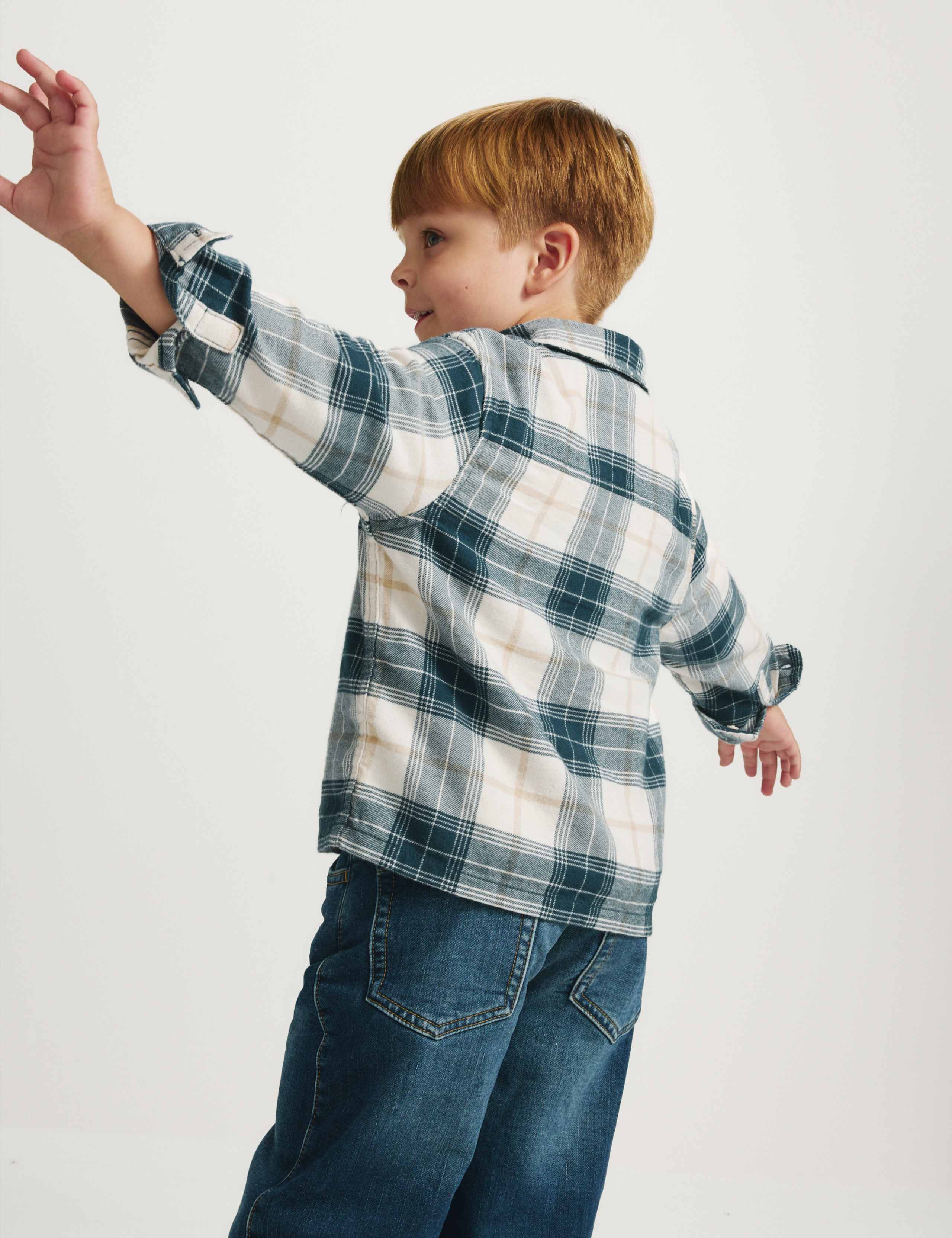Pure Cotton Checked Shirt (2-8 Yrs) 4 of 7