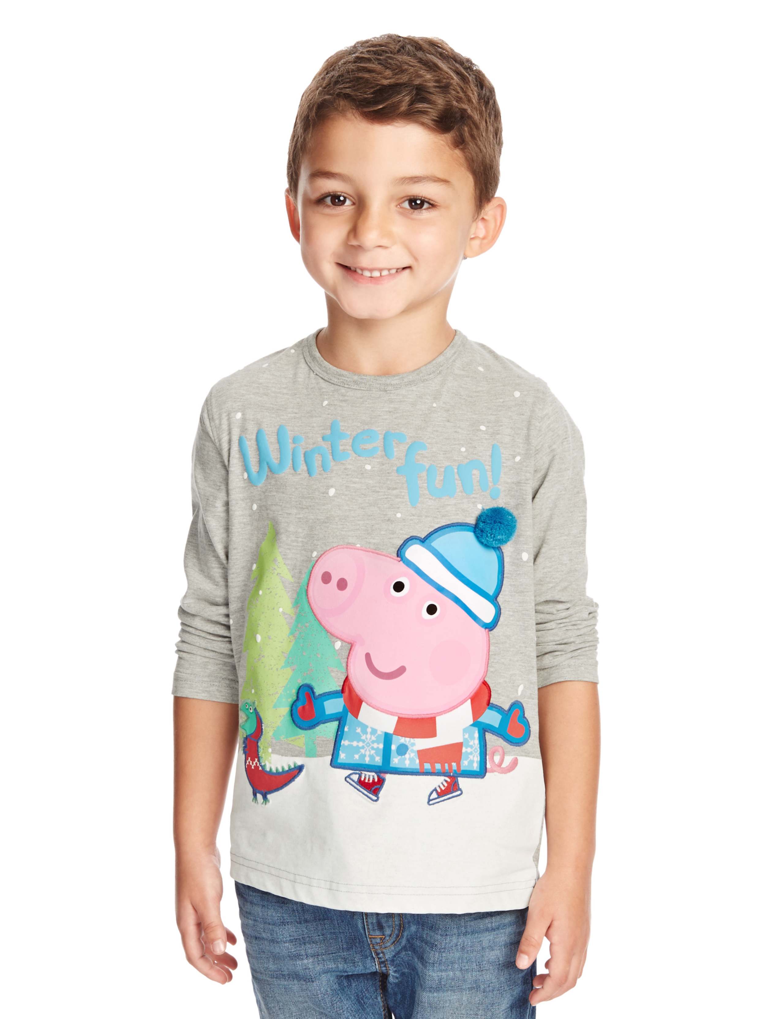Cotton Rich George Peppa Pig™ Top (1-6 Years) 1 of 3