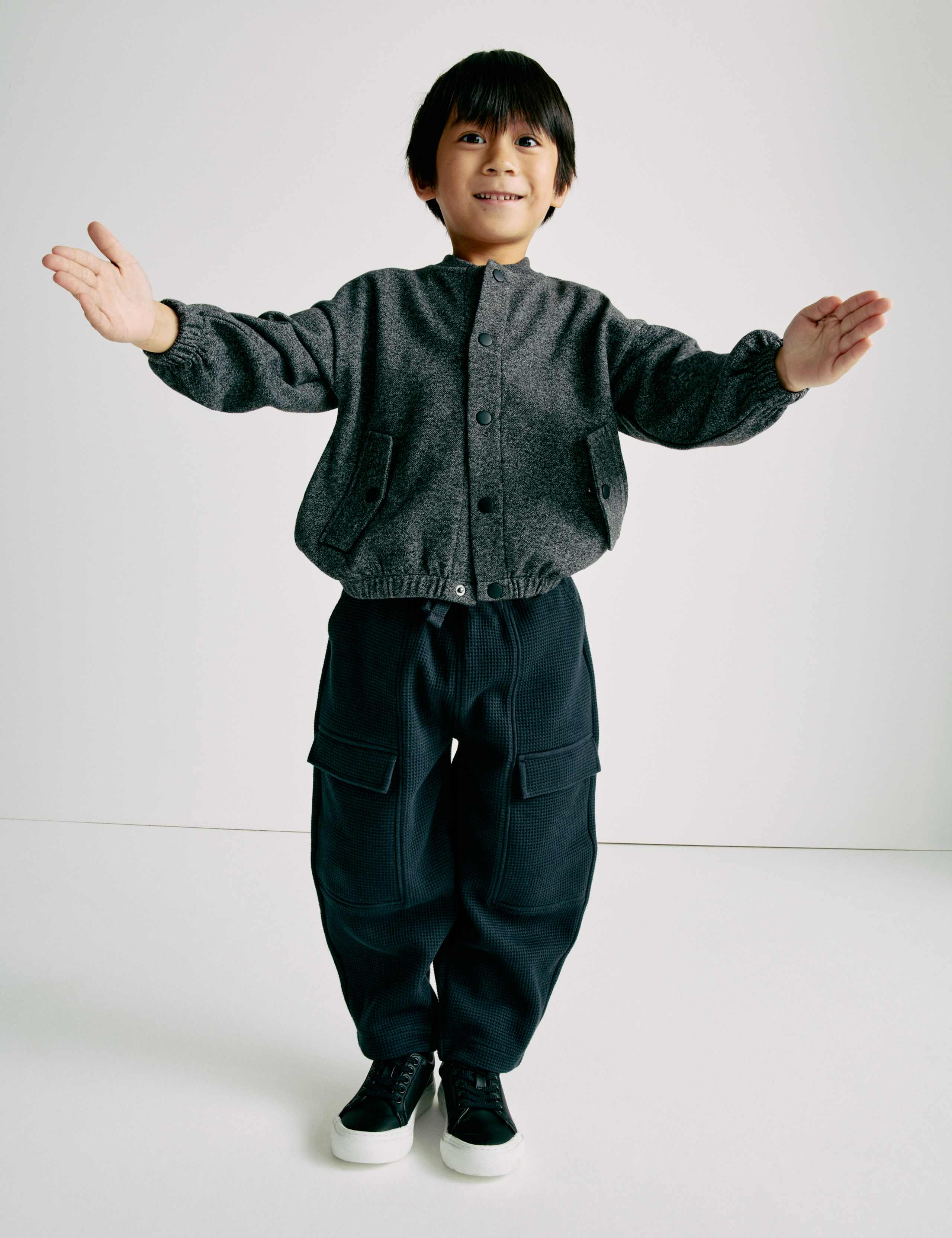 Cotton Blend Jersey Bomber Jacket (2-8 Yrs) 6 of 6