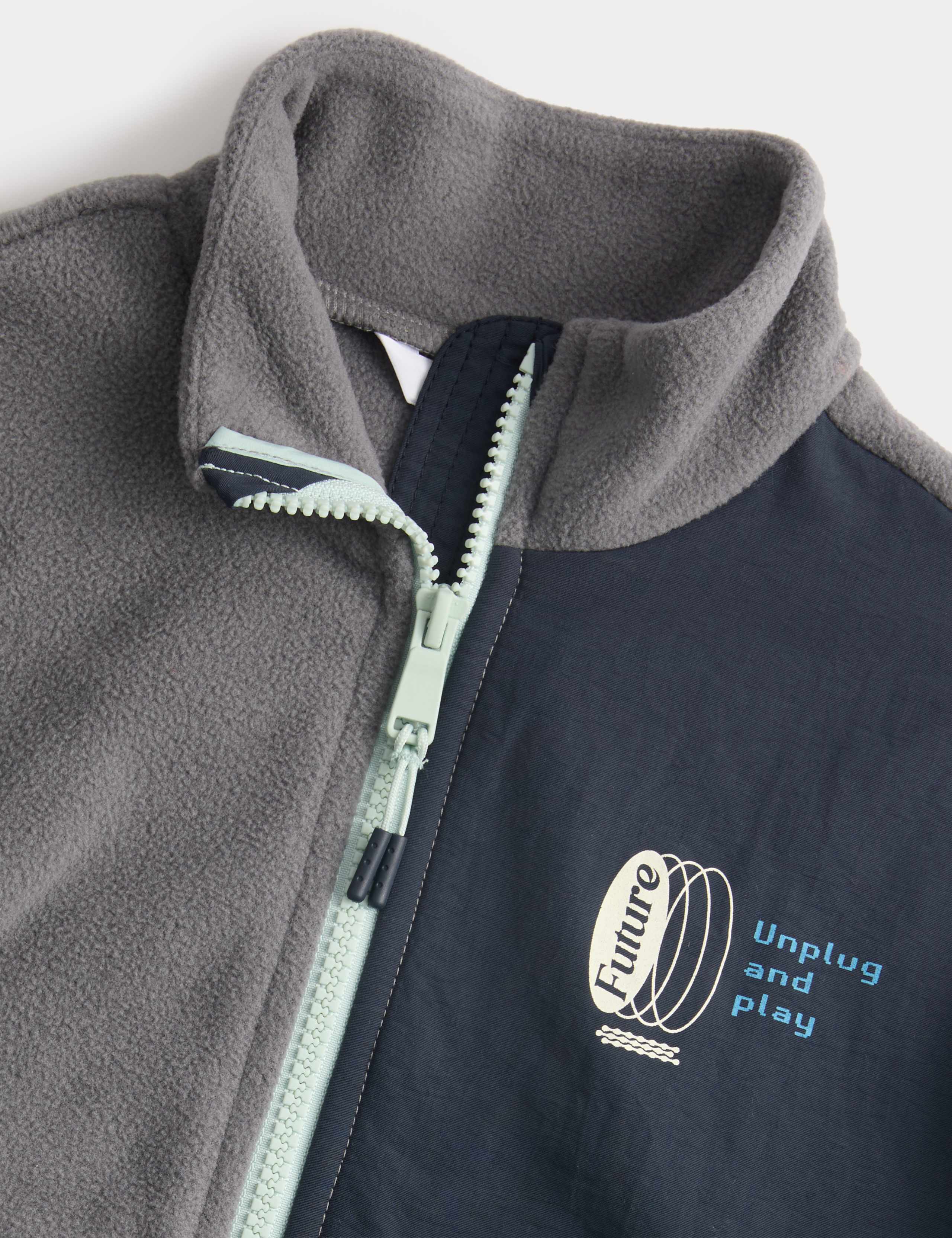 Fleece Unplug and Play Zip Through Jacket (2-8 Yrs) 3 of 7