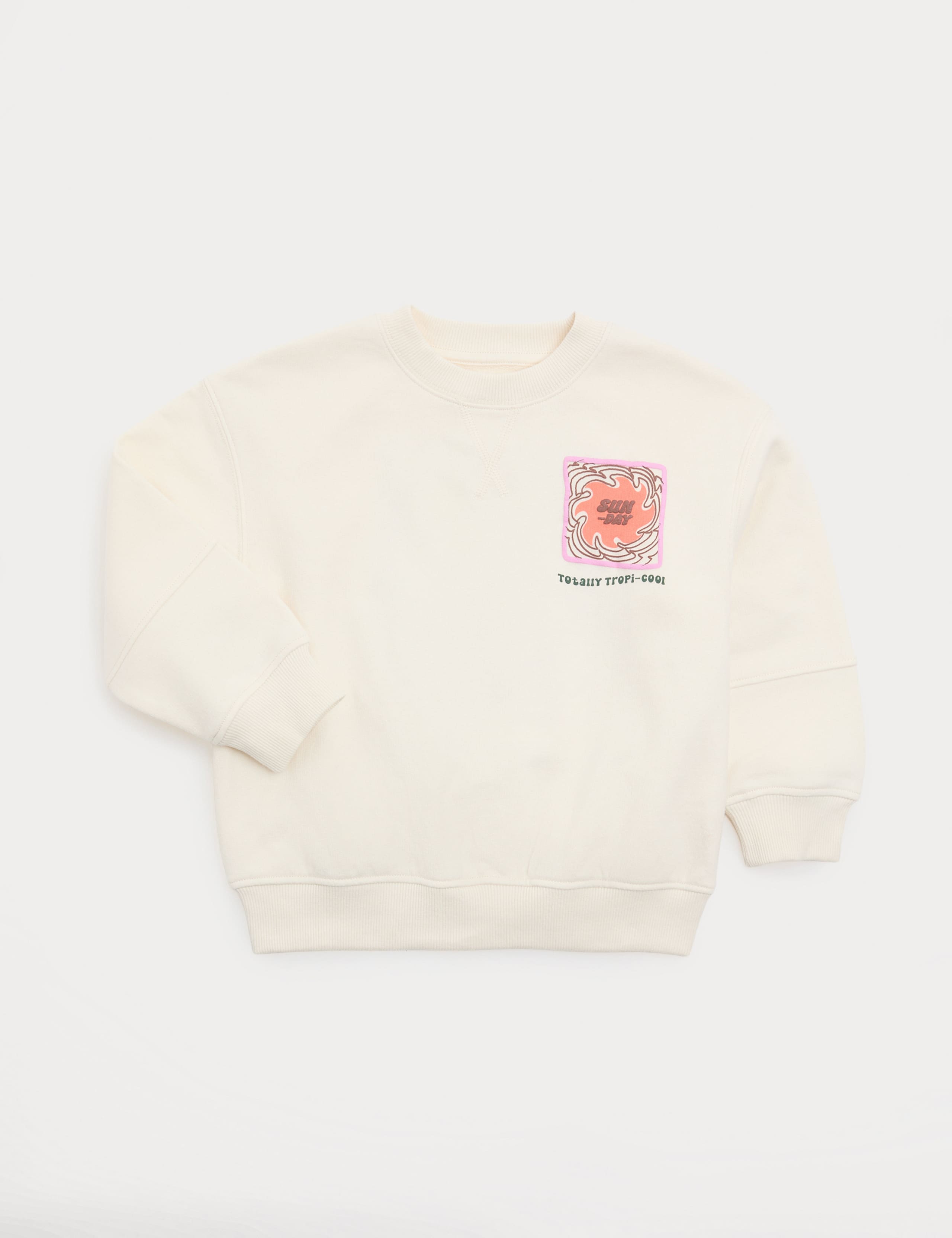 Cotton Rich Tropicoll Print Sweatshirt (2-8 Years) 1 of 3