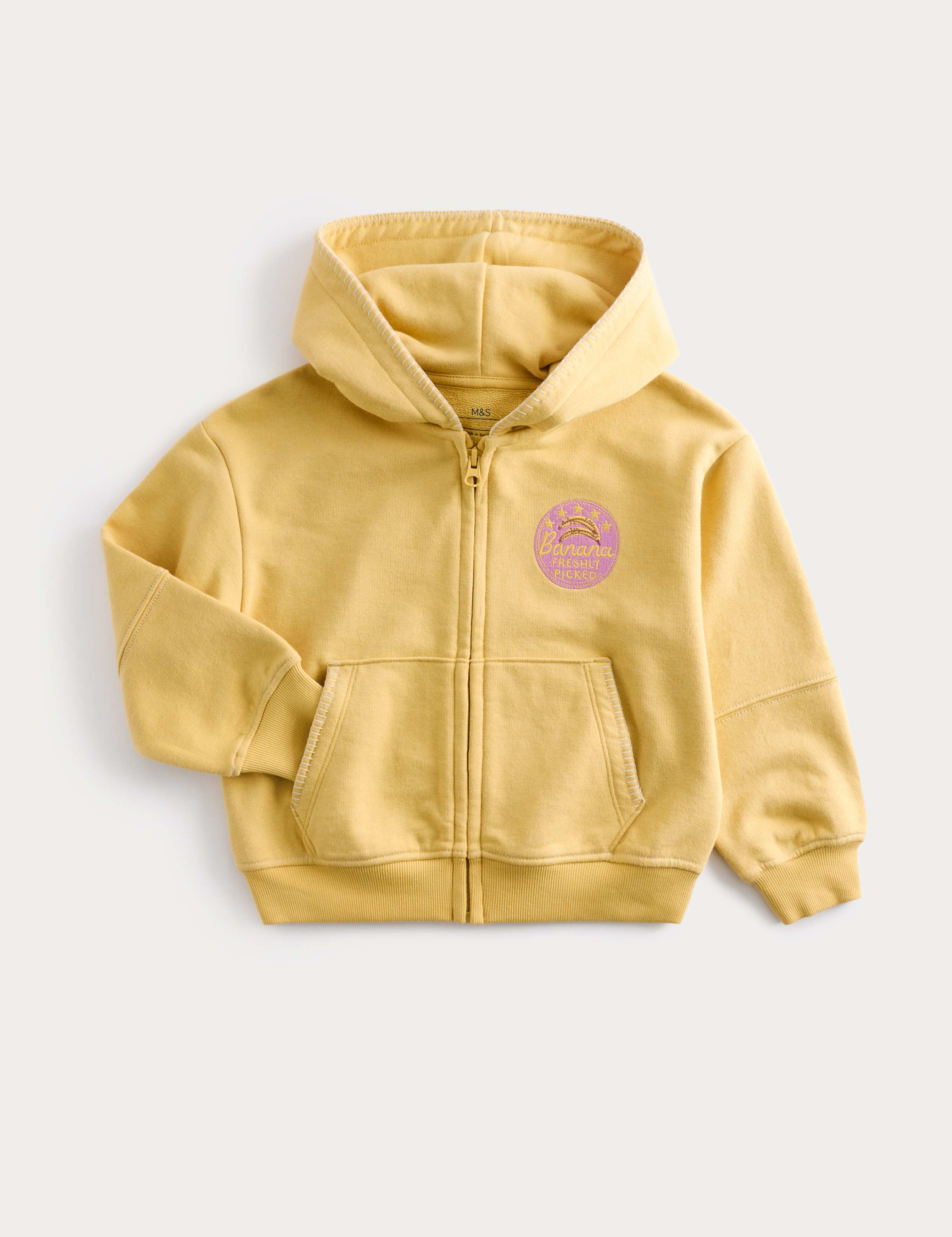 Cotton Rich Fruit Graphic Zip Hoodie (2-8 Yrs) 2 of 4