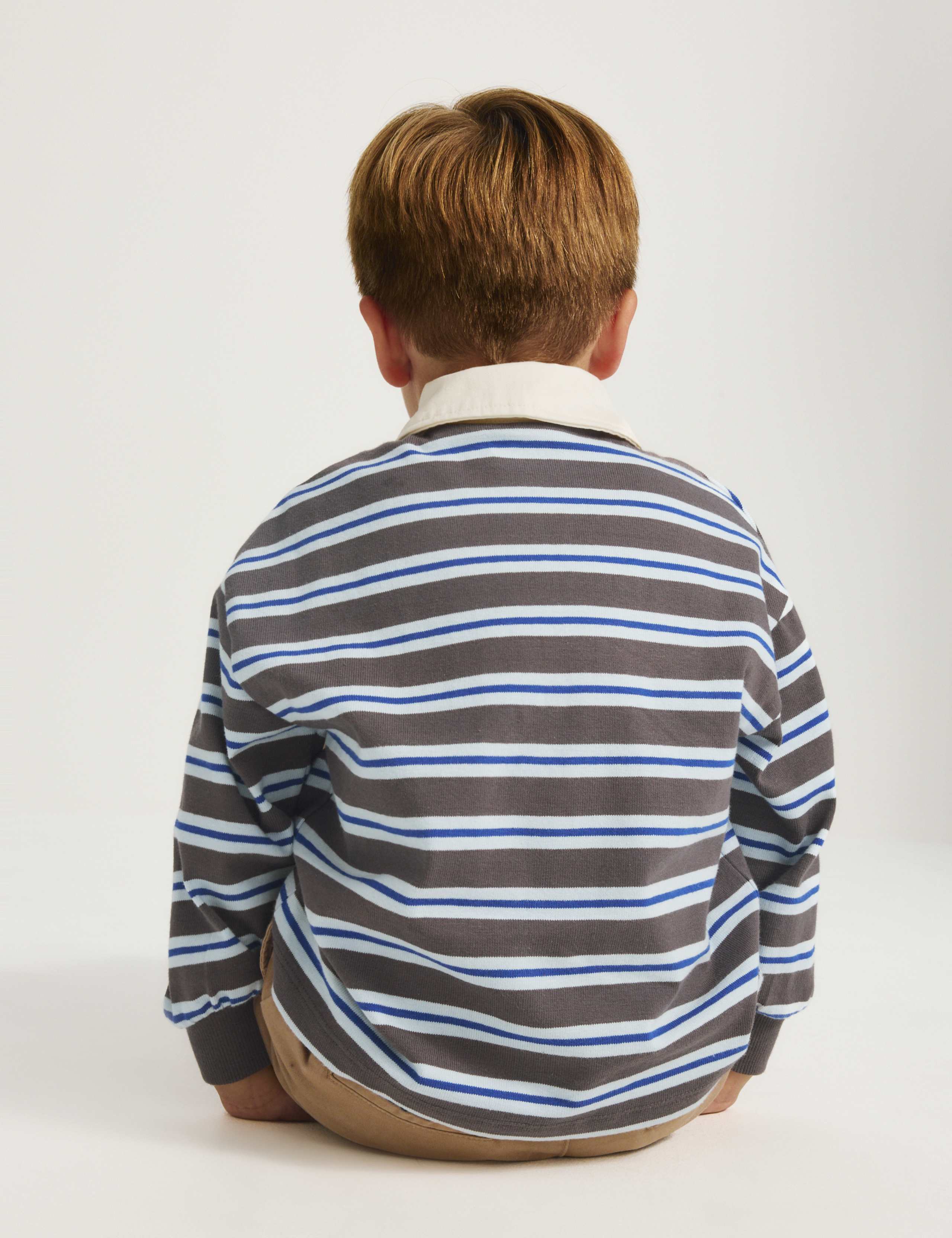 Cotton Rich Graphic Striped Rugby Top (2-8 Yrs) 5 of 8