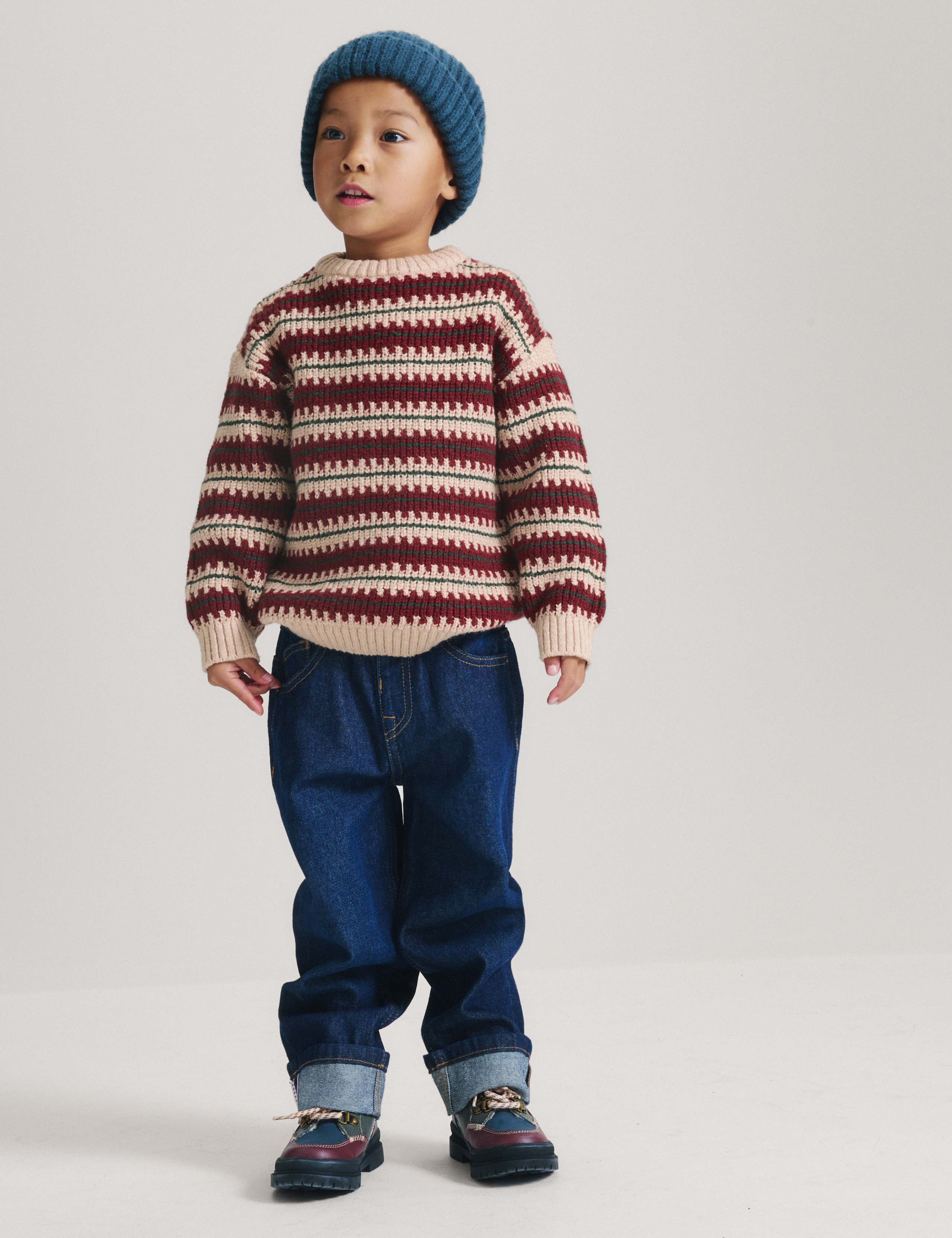 Cotton Blend Striped Jumper 7 of 8