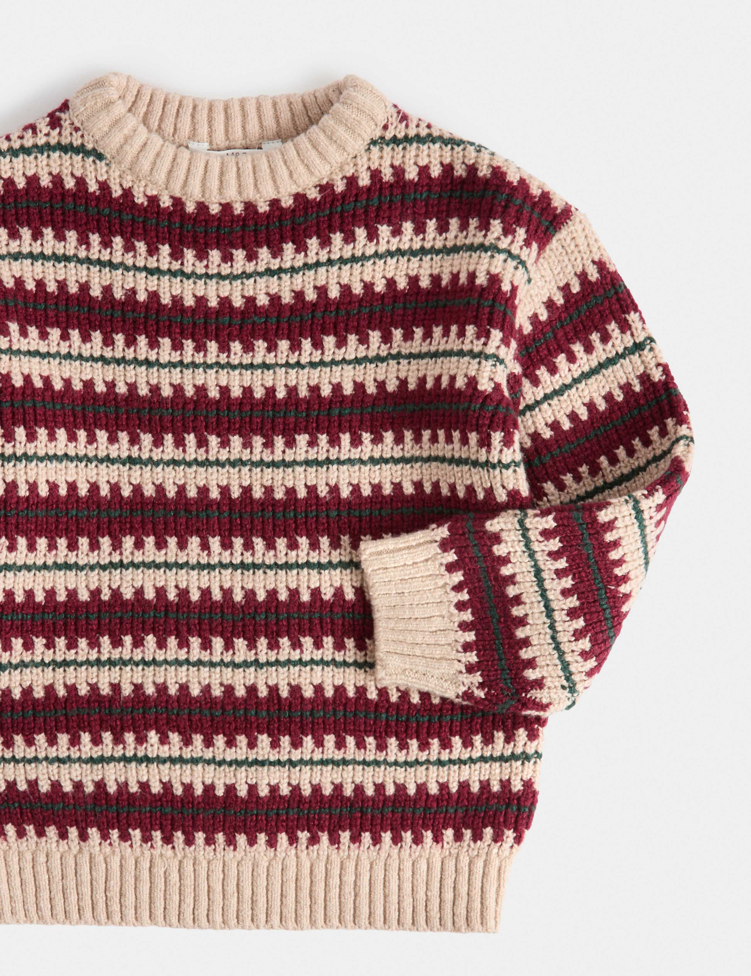 Cotton Blend Striped Jumper 2 of 2