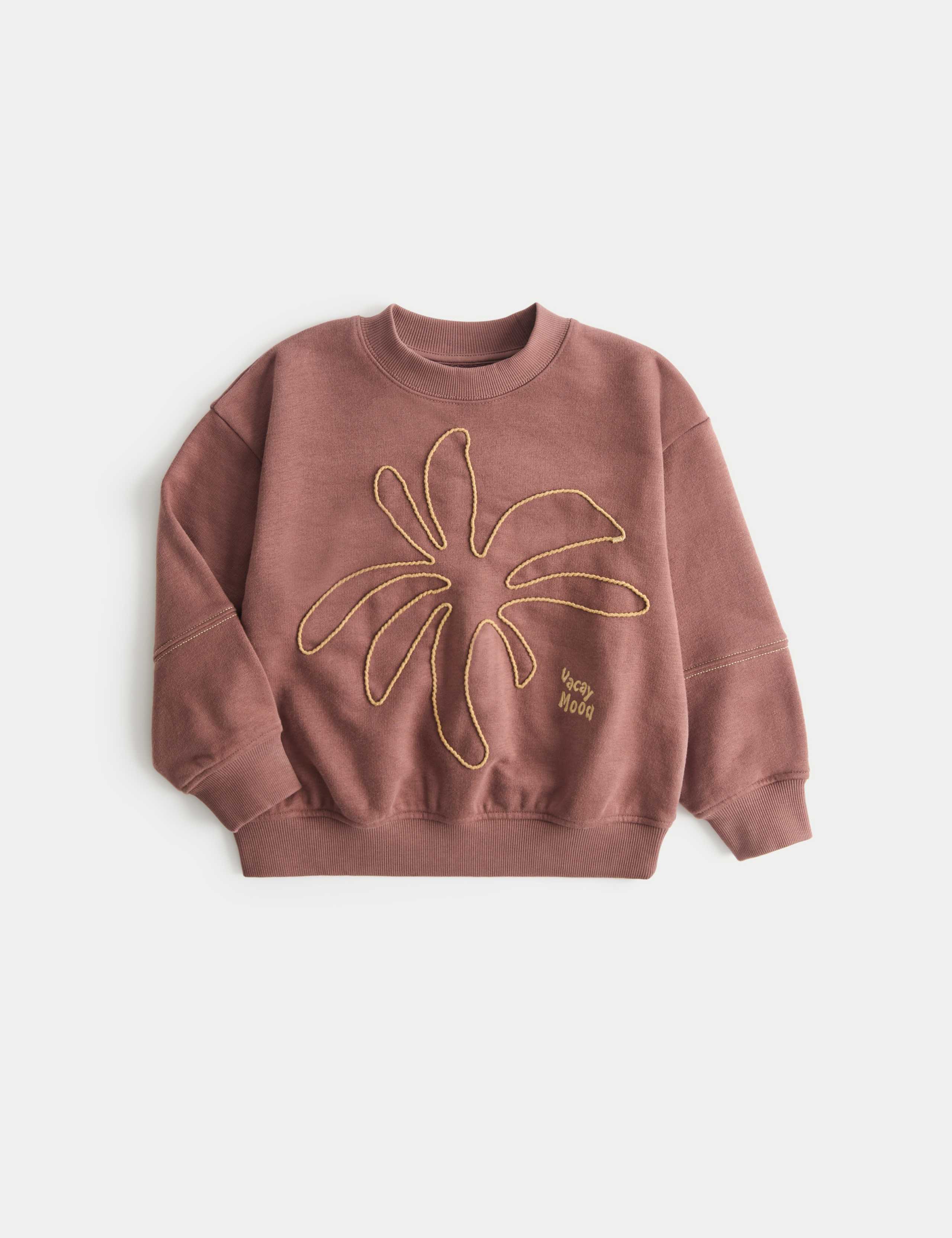 Cotton Rich Embroidered Sweatshirt (2-8 Yrs) 1 of 2