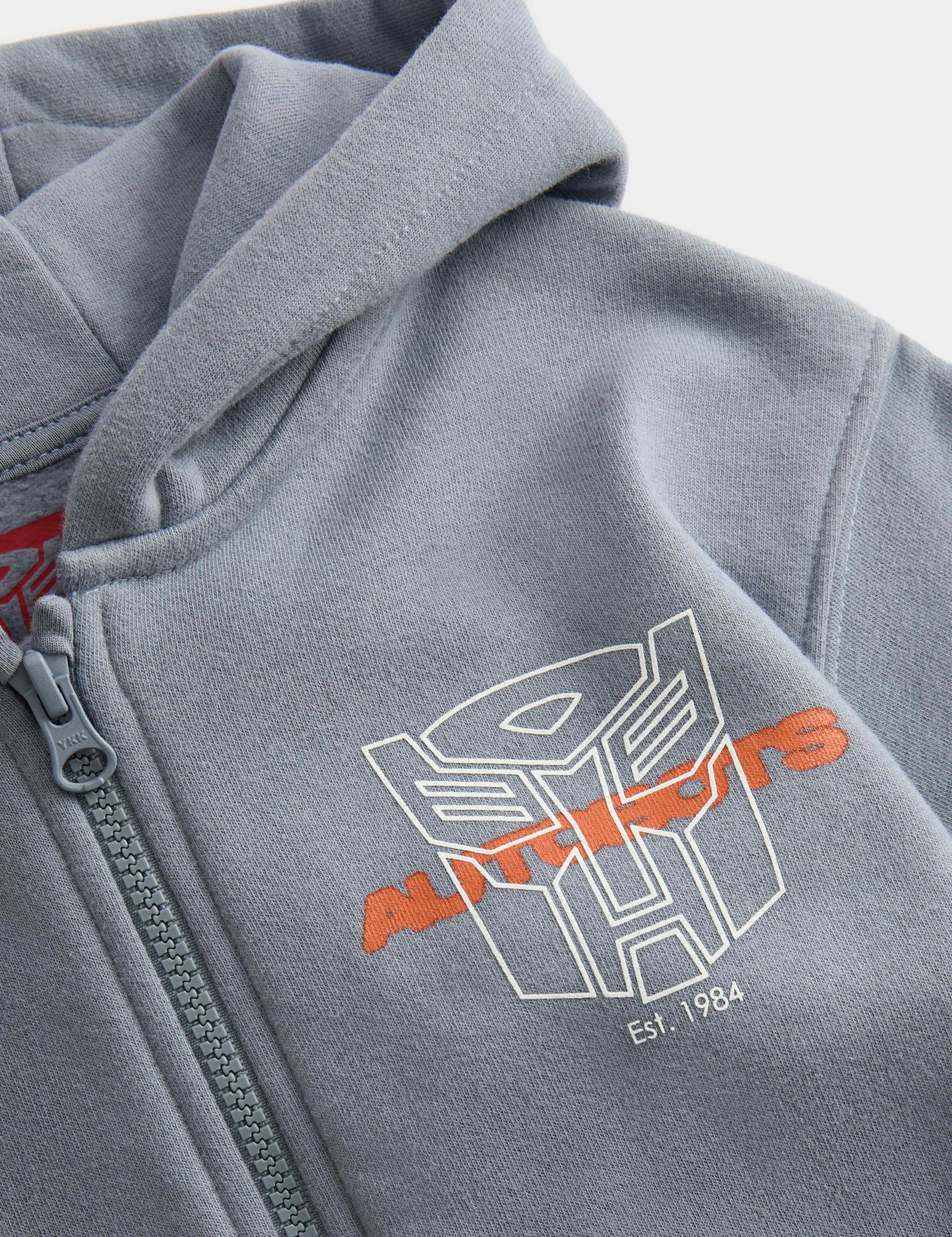 Cotton Rich Transformers™ Zip Hoodie (2-8 Yrs) 2 of 3