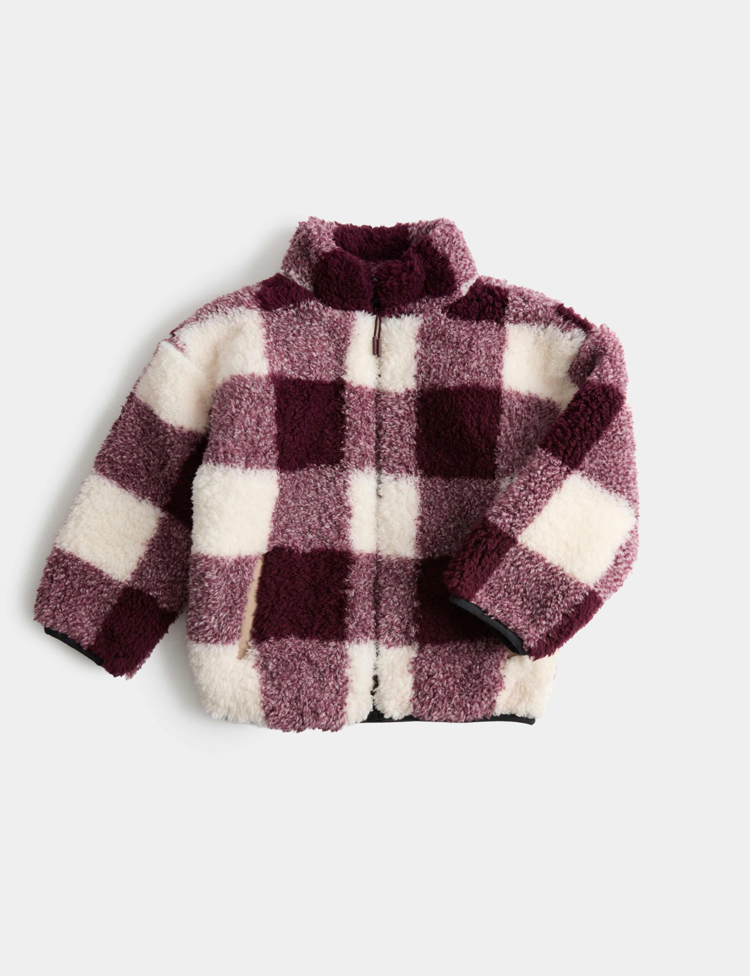 Borg Checked Jacket (2-8 Yrs) 1 of 3