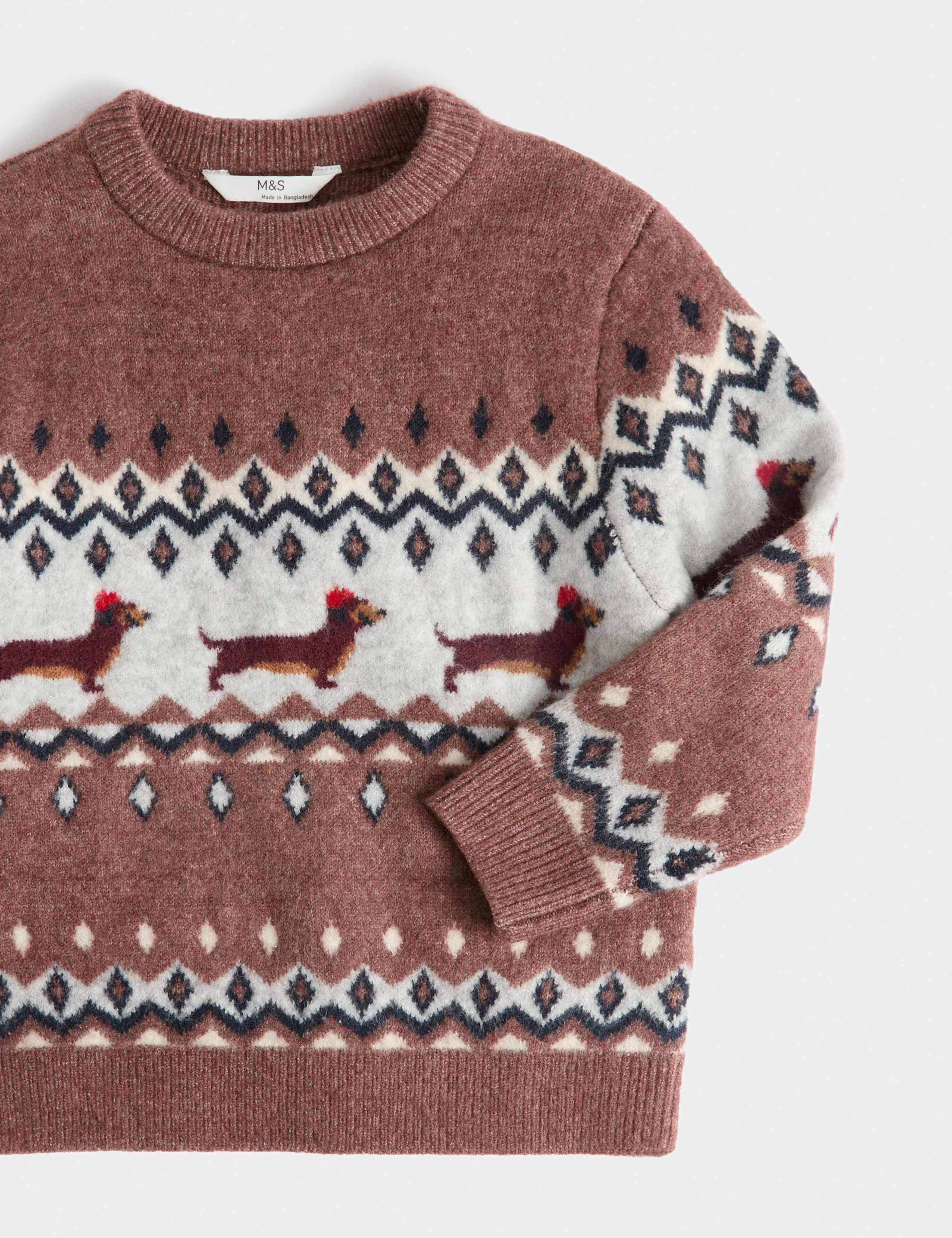 Christmas Fair Isle Dog Jumper (2-8 Yrs) 2 of 2