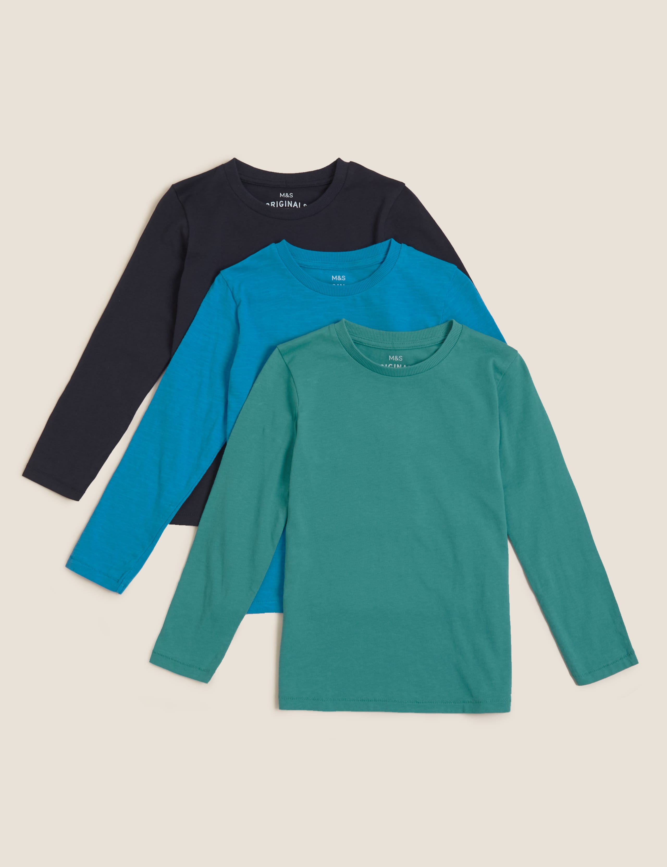 3pk Pure Cotton Top (2-7 Yrs) 1 of 5