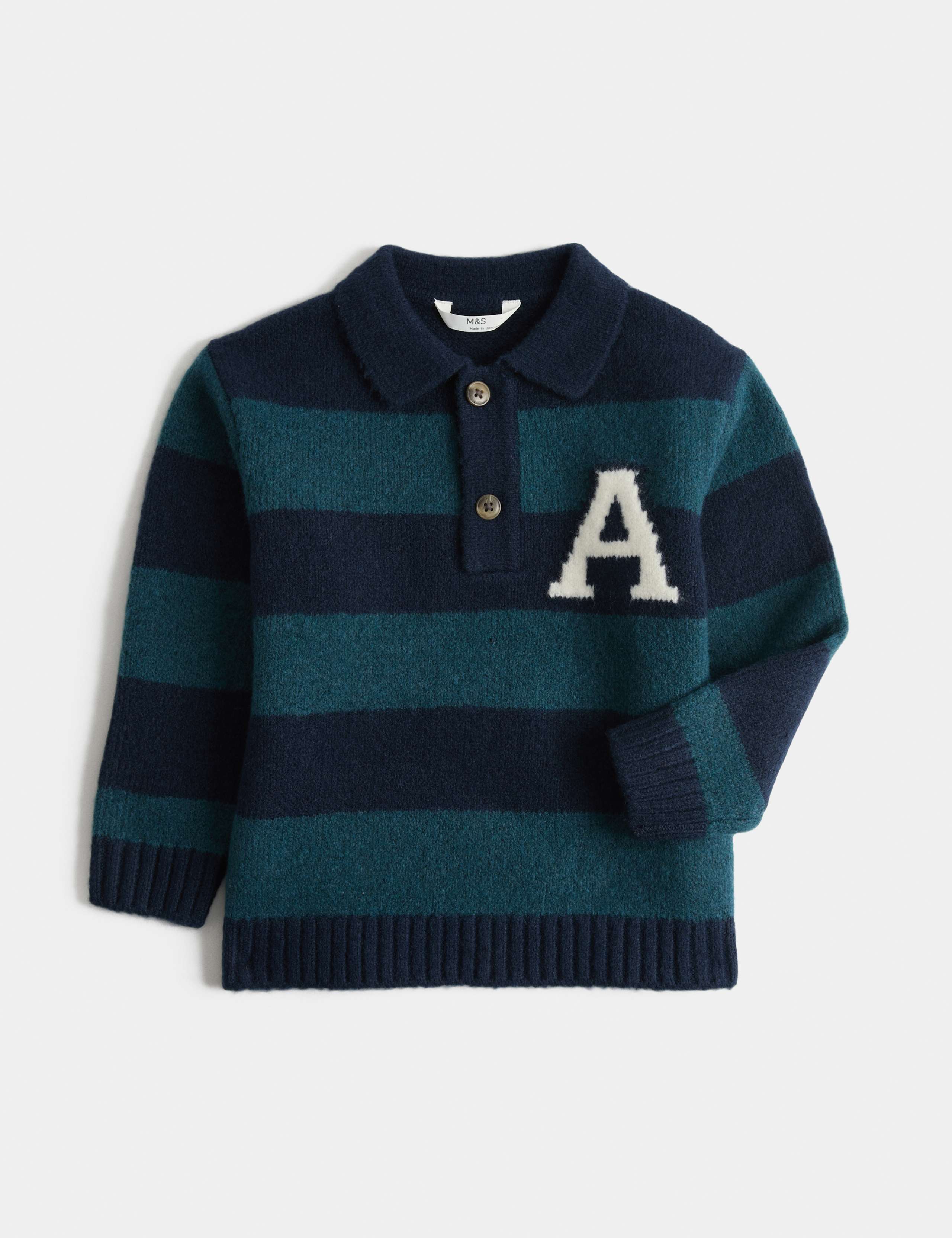 Striped Rugby Knitted Jumper 1 of 2