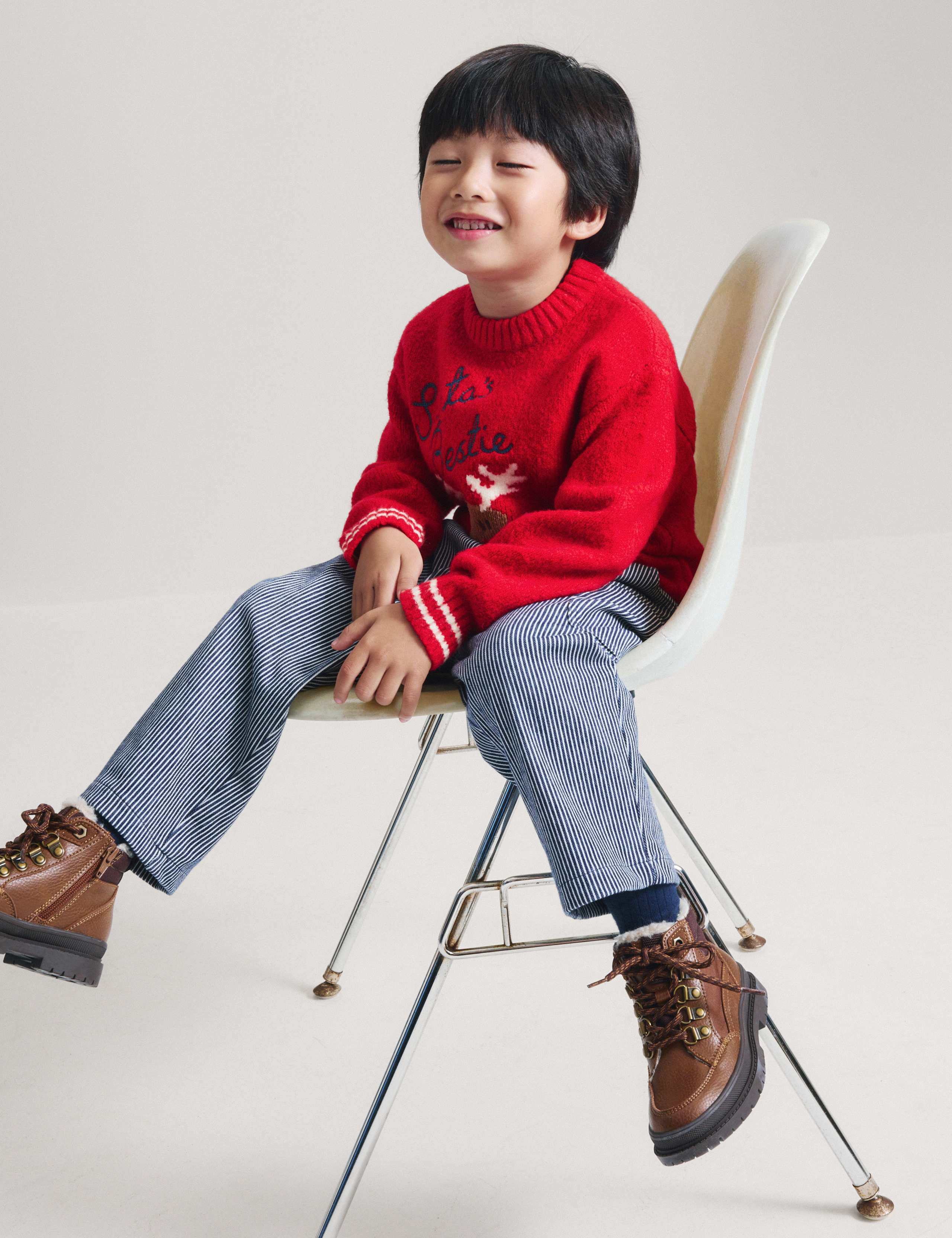 Christmas Reindeer Knitted Jumper (2-8 Yrs) 3 of 4