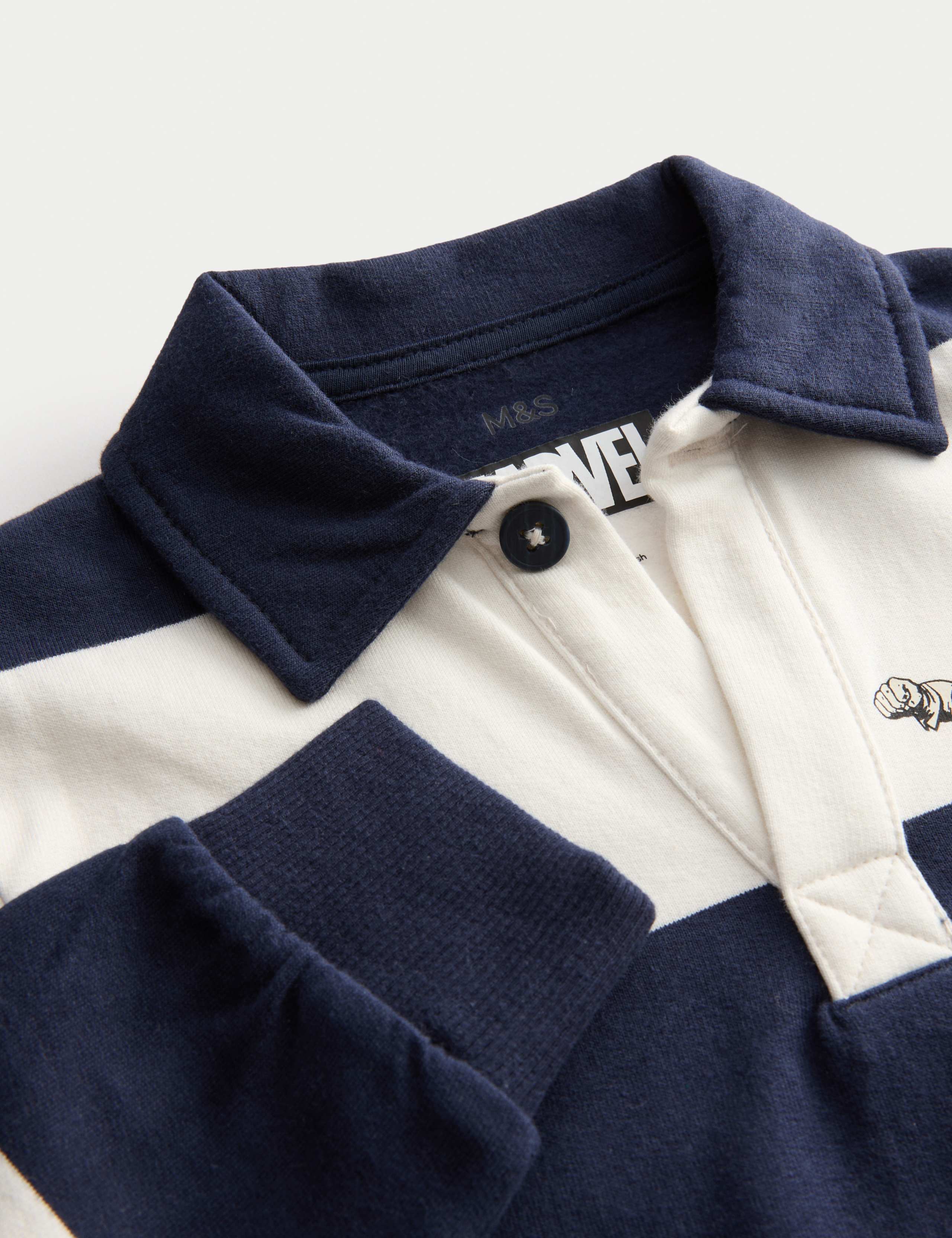 Pure Cotton Avengers™ Rugby Top (2-8 Yrs) 3 of 3