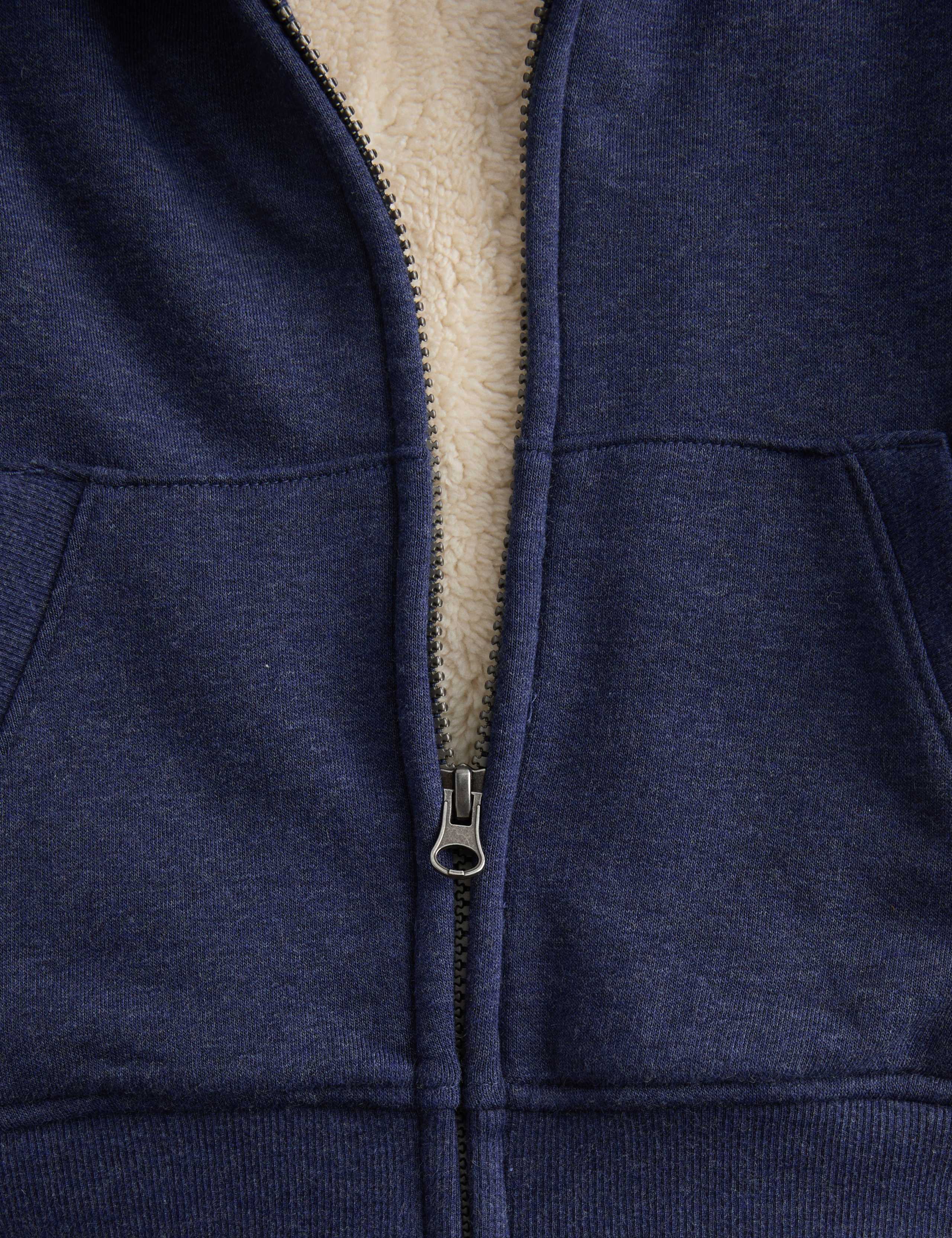 Borg Lined Zip Though Hoodie (1-10 Yrs) 2 of 2