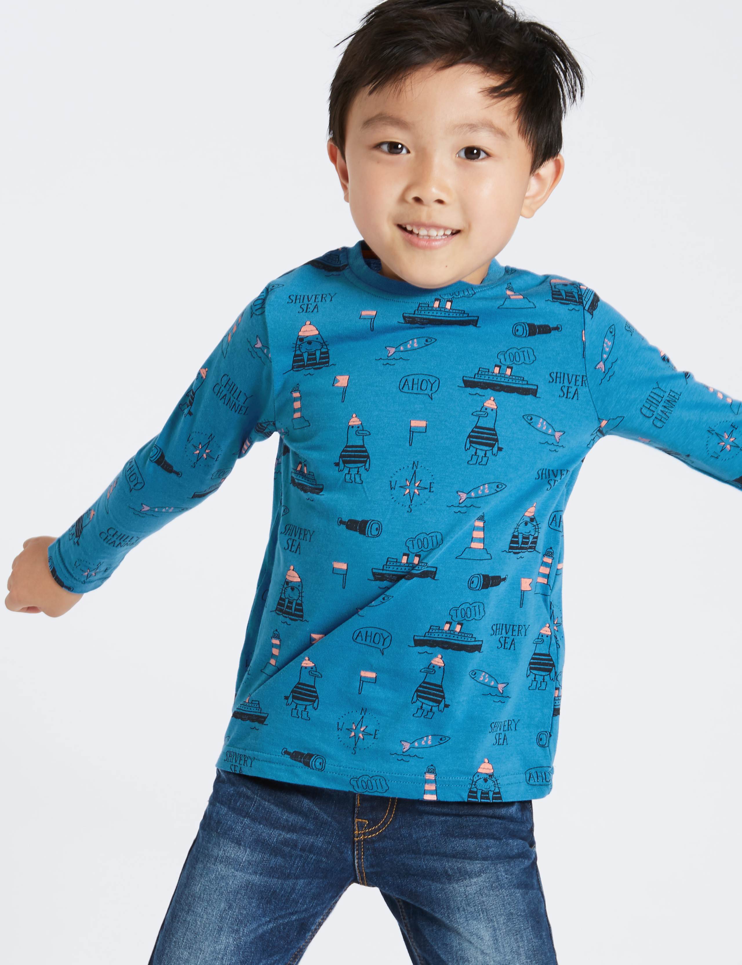 3 Pack Printed Tops (3 Months - 6 Years) 5 of 8