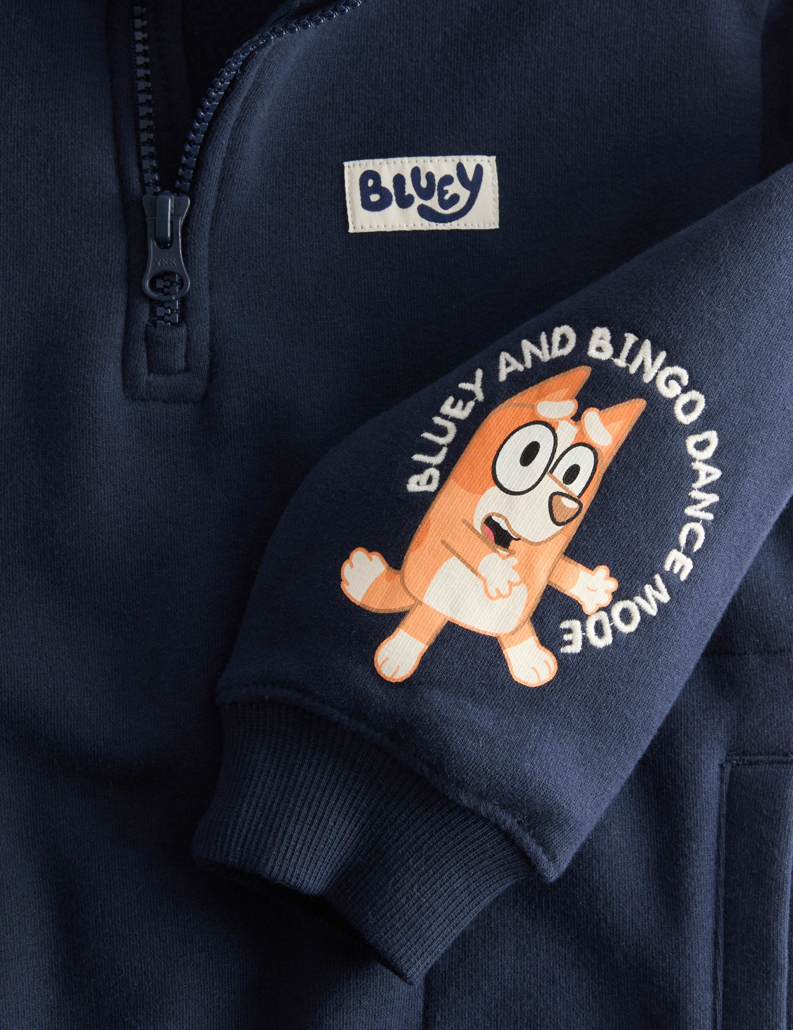 Cotton Rich Bluey™ Half Zip Sweatshirt (2-8 yrs) 3 of 4