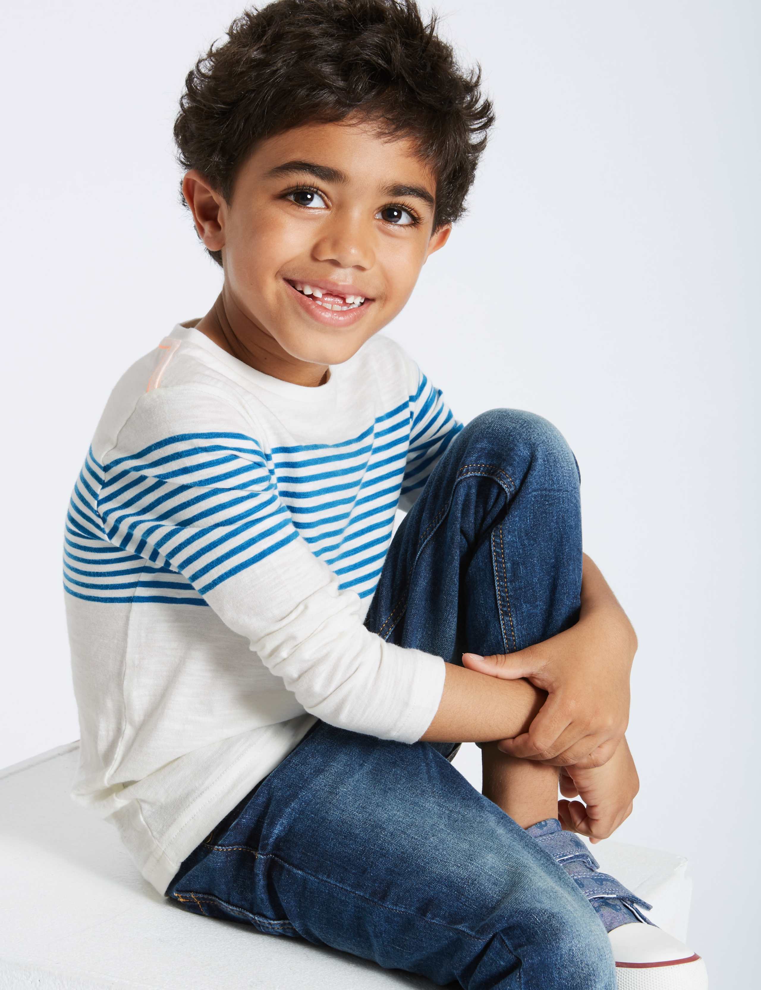 2 Pack Striped Tops (3 Months - 6 Years) 3 of 7