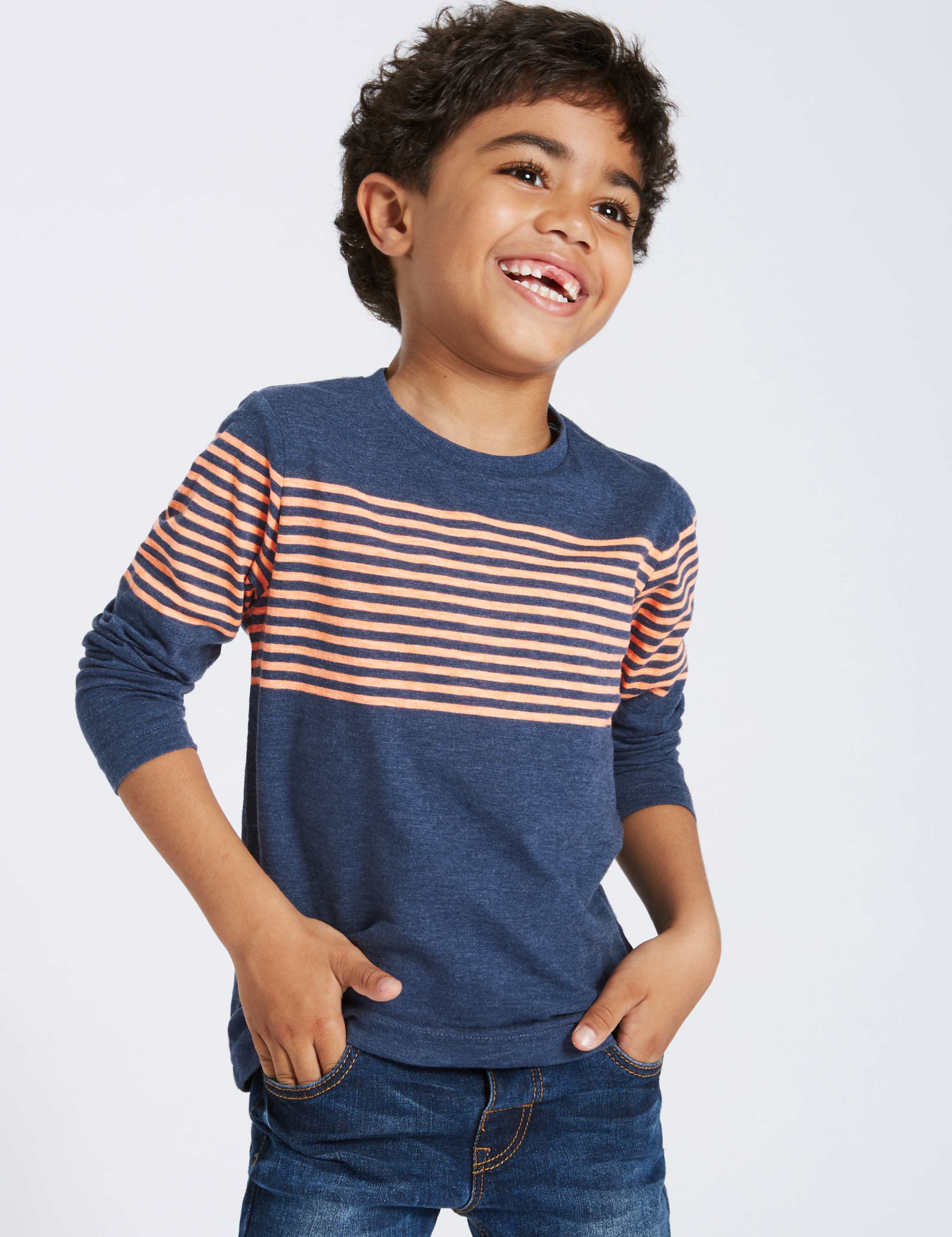 2 Pack Striped Tops (3 Months - 6 Years) 4 of 7