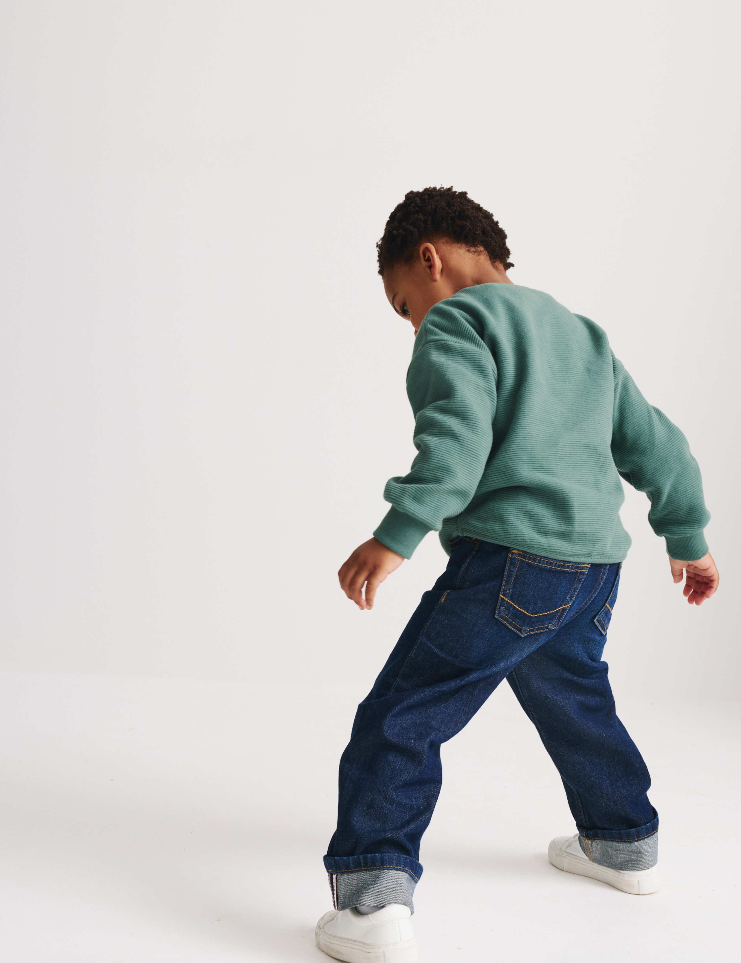 Pure Cotton Textured Long Sleeve Top (1-8 Yrs) 3 of 6