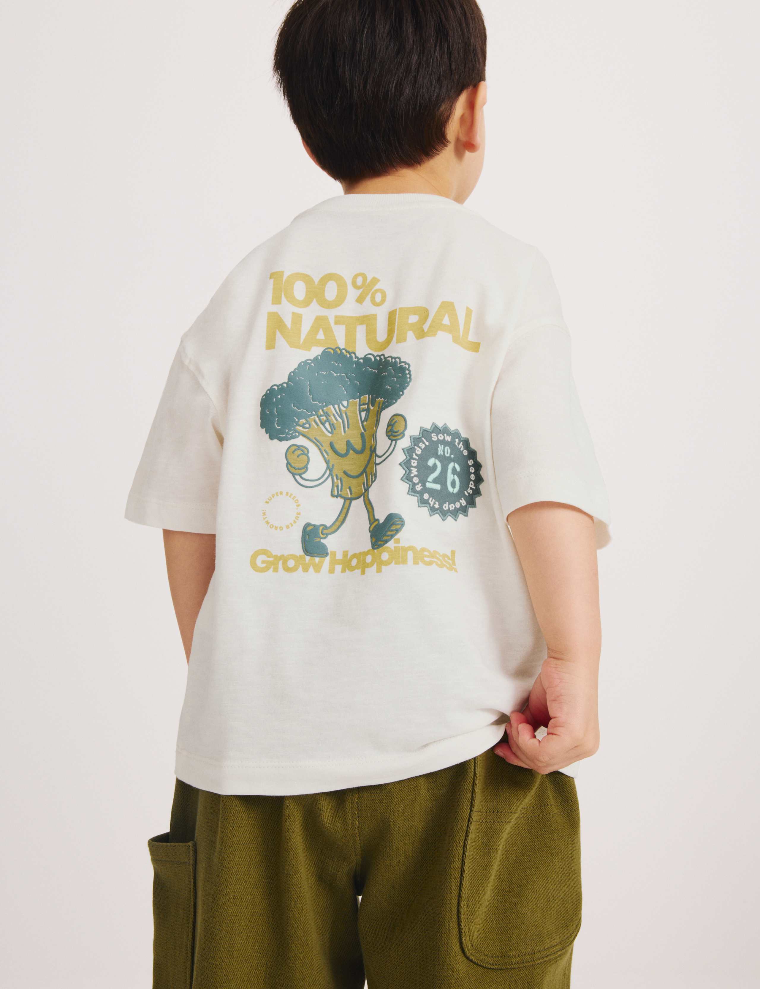 Pure Cotton Vegetable Graphic T-Shirt (2-8 Yrs) 5 of 7