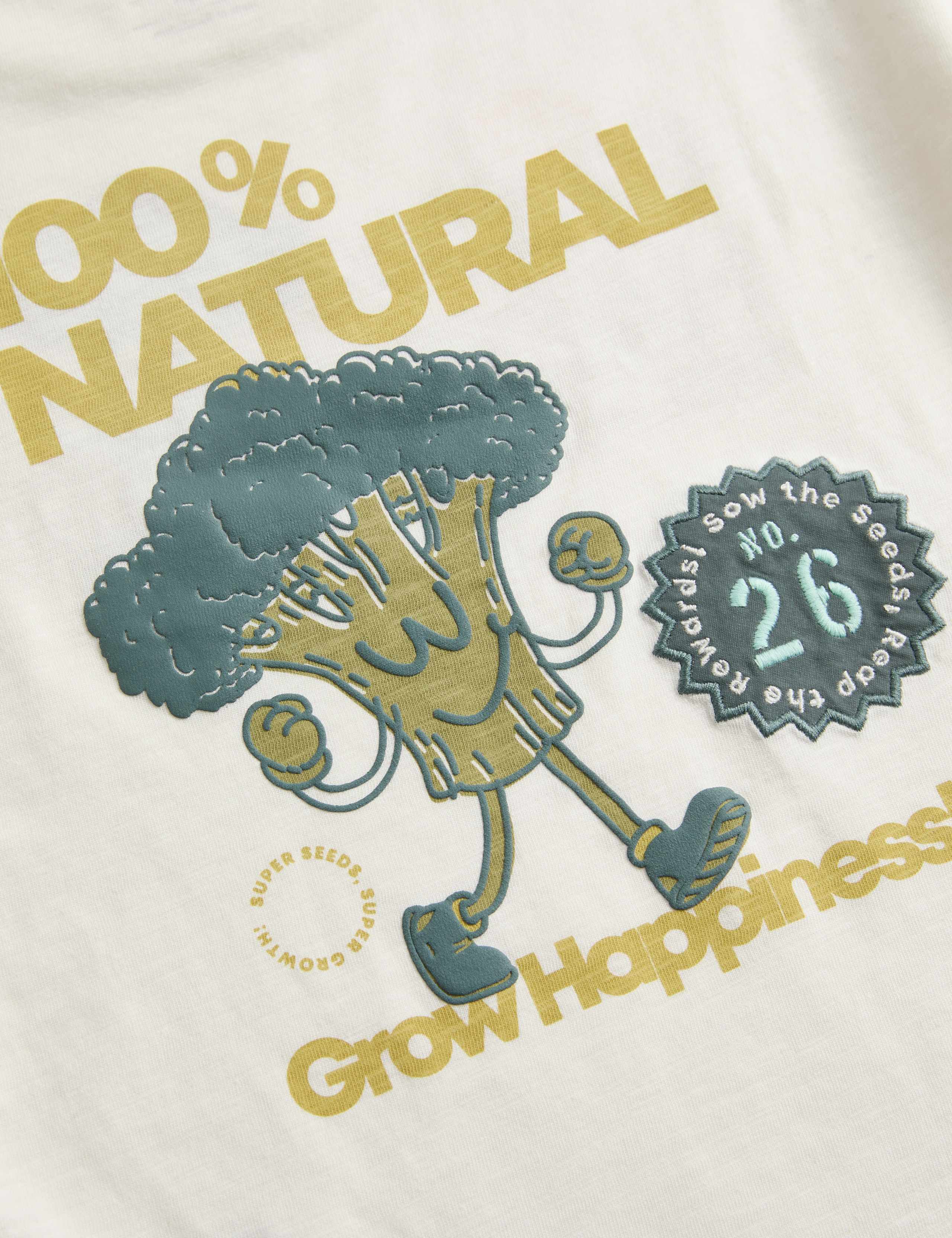 Pure Cotton Vegetable Graphic T-Shirt (2-8 Yrs) 3 of 3