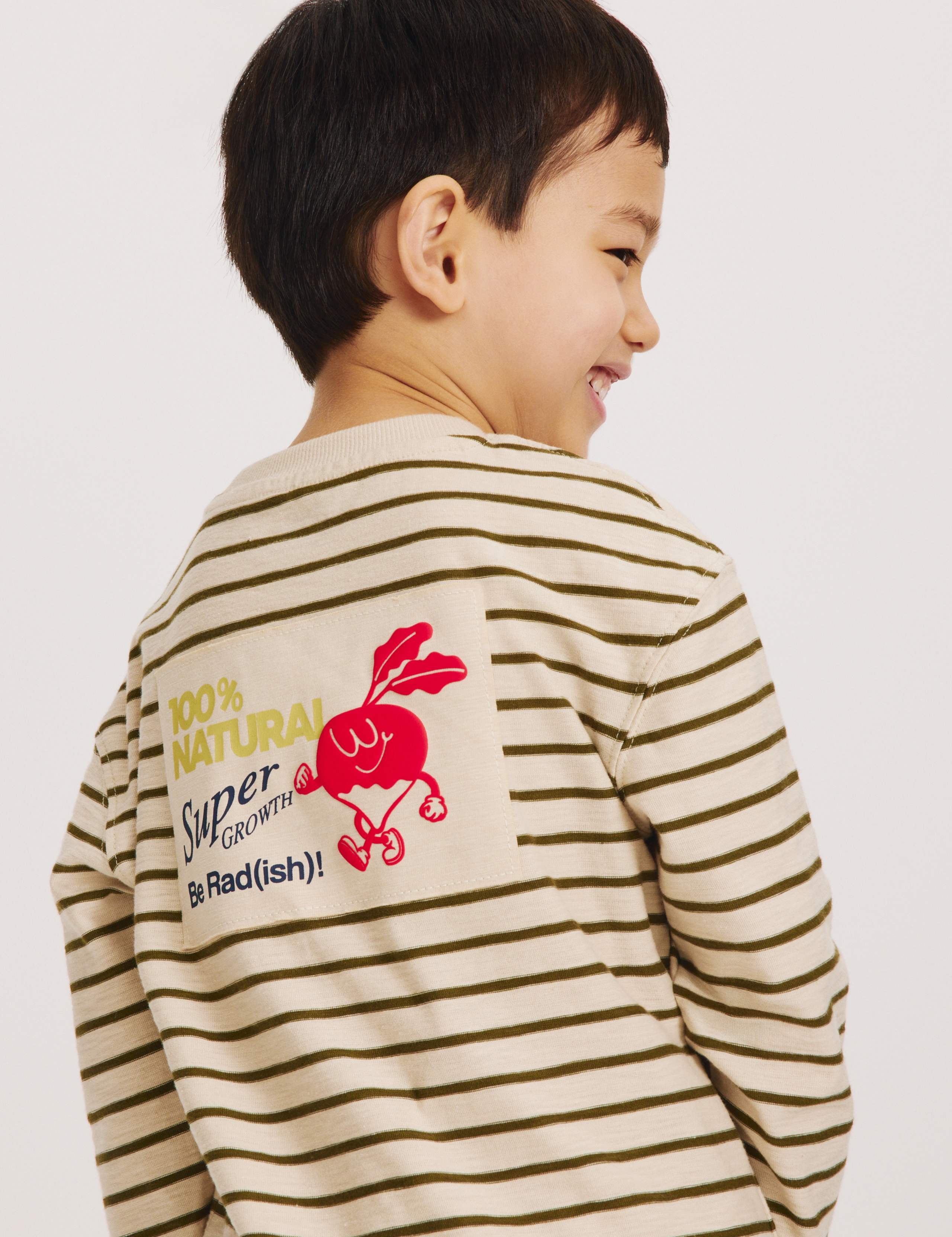 Pure Cotton Striped Top (2-8 Yrs) 3 of 7