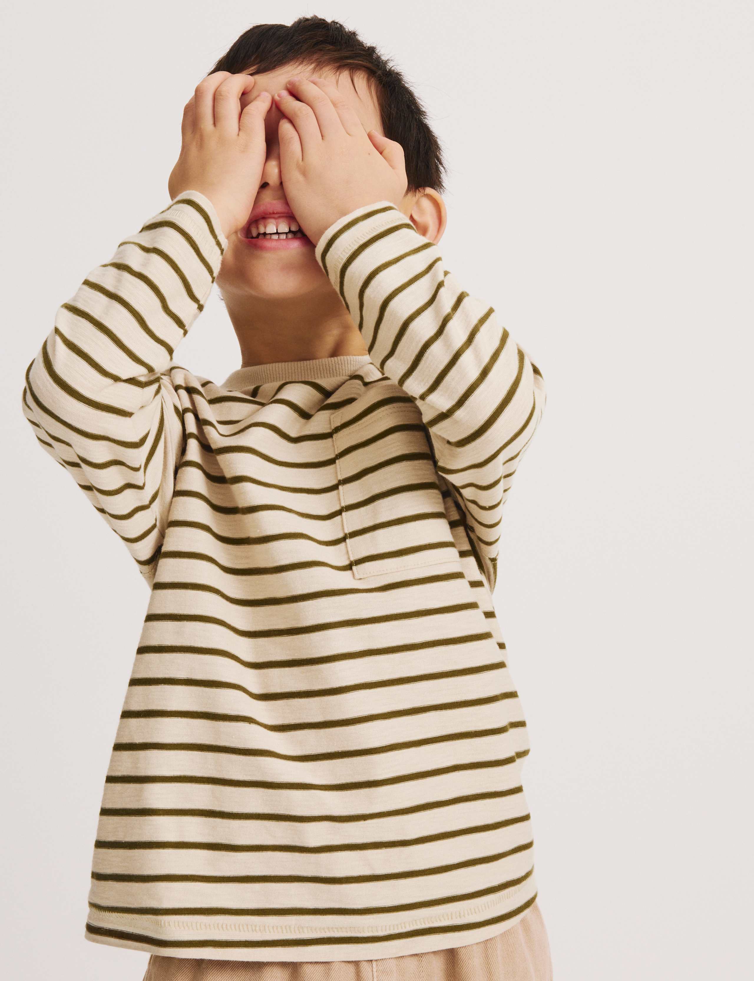 Pure Cotton Striped Top (2-8 Yrs) 5 of 7