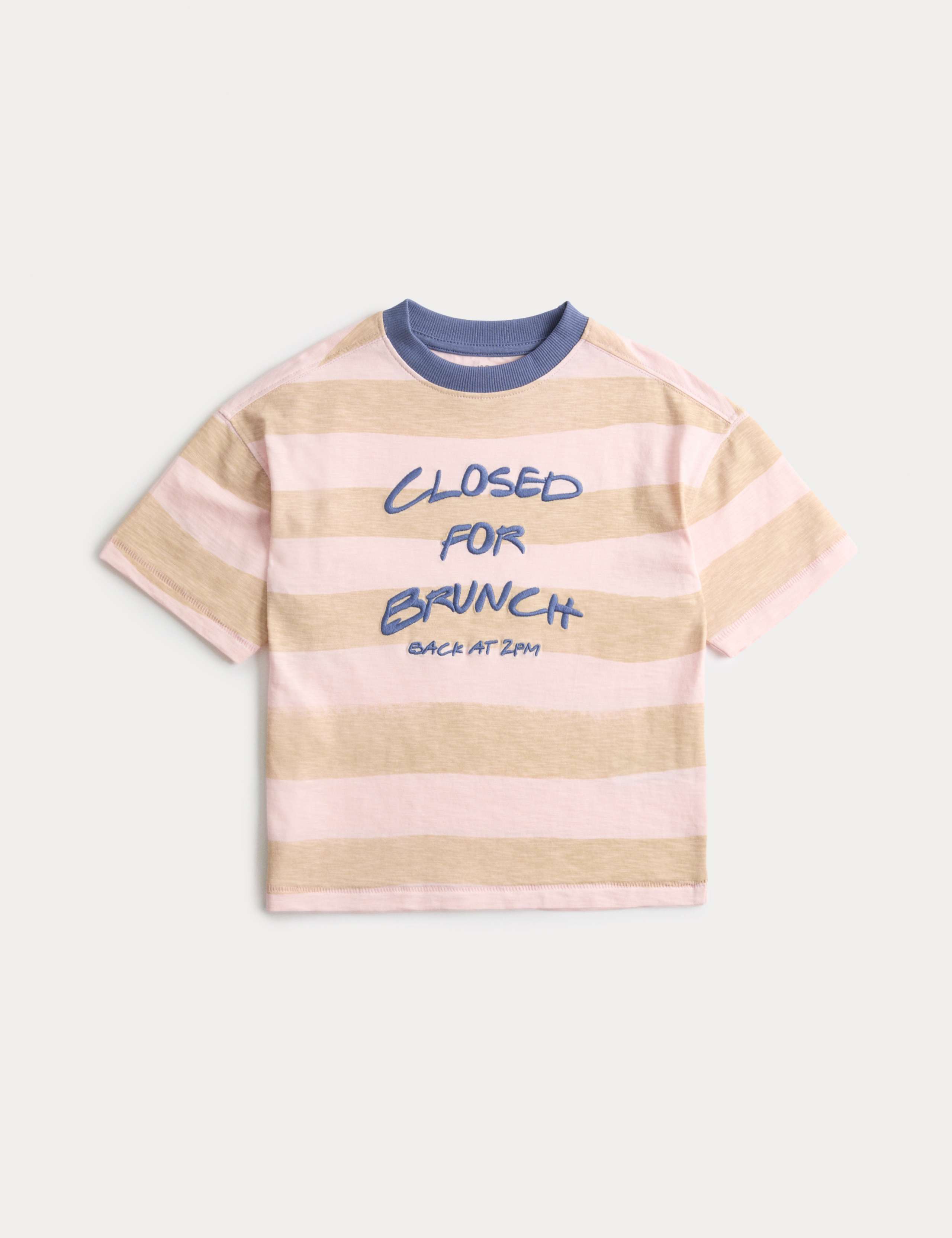 Pure Cotton Striped T-Shirt (2-8 Yrs) 2 of 2