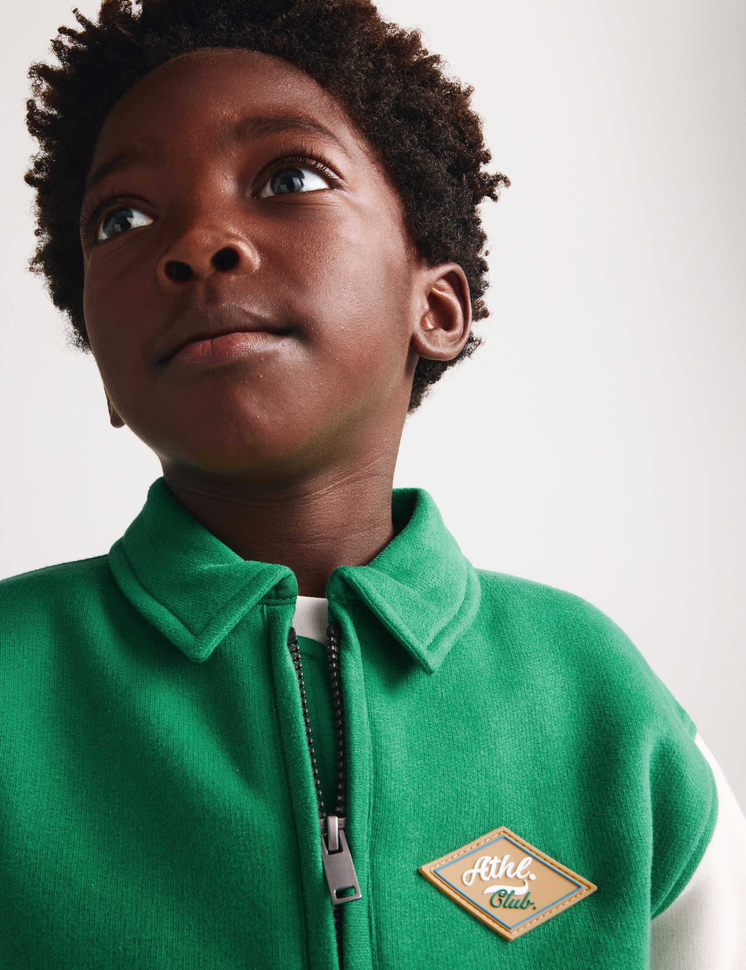 Cotton Rich Half Zip Collared Sweatshirt (2-8 Yrs) 4 of 8