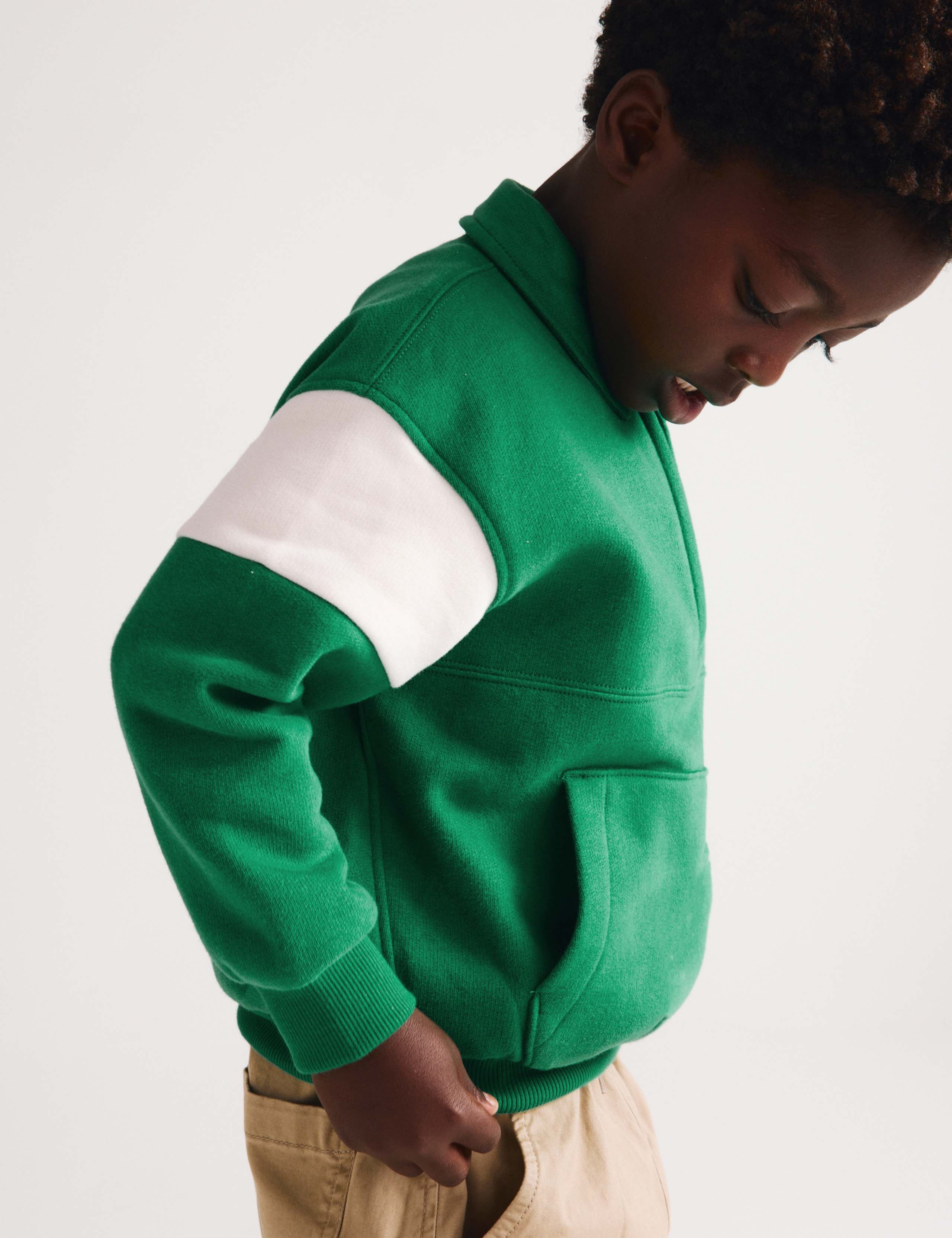 Cotton Rich Half Zip Collared Sweatshirt (2-8 Yrs) 7 of 8