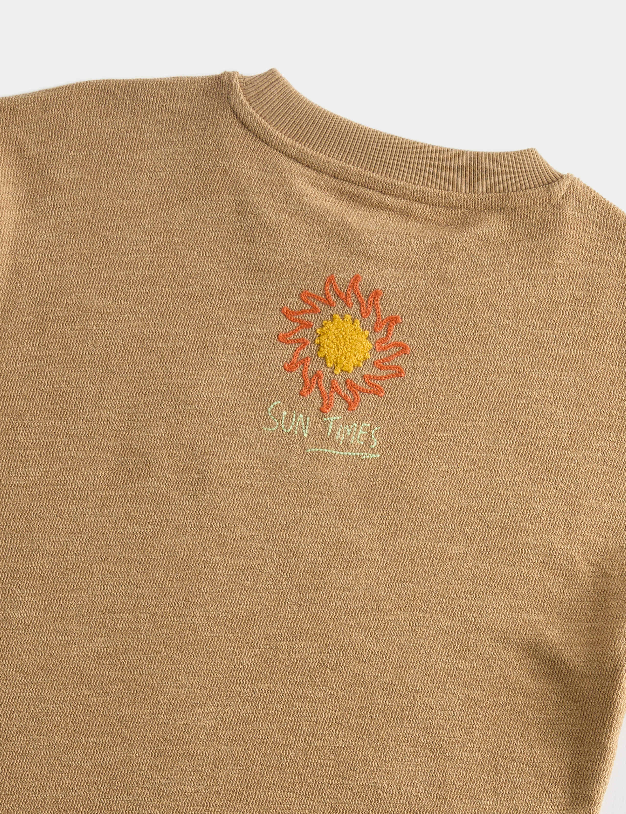 Pure Cotton Textured Embroidered T-Shirt (2-8 Yrs) 2 of 2