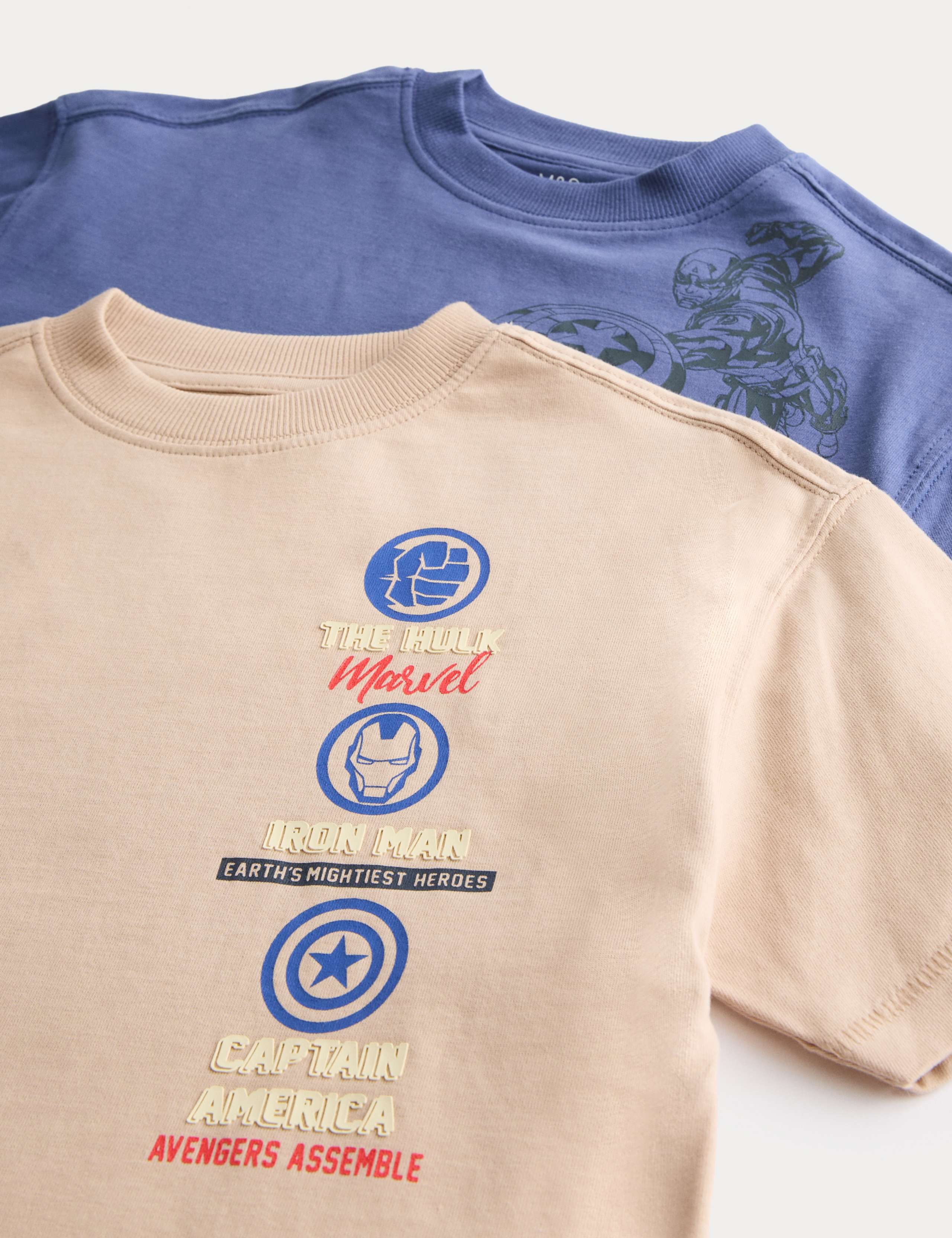 4 Pack Pure Cotton Marvel™ T-Shirts (2-8 Yrs) 3 of 3